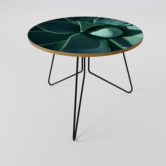MYSTICAL GREEN WHORL Couchtisch