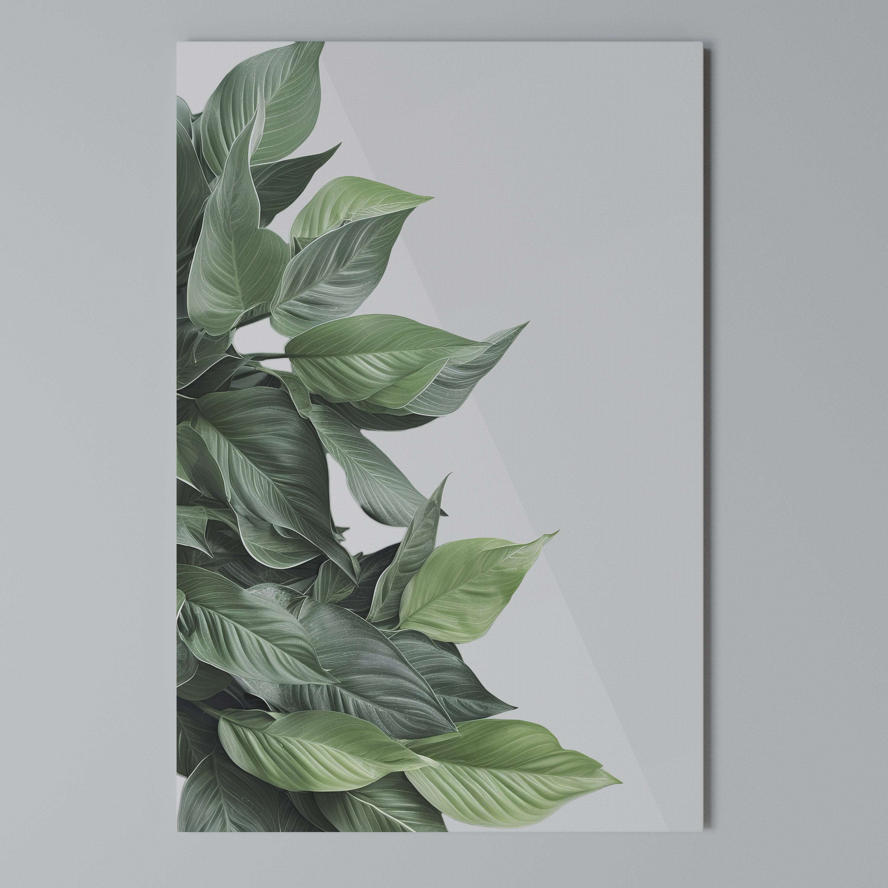 LUSH LEAFY WHIMSY Vertical Canvas Print