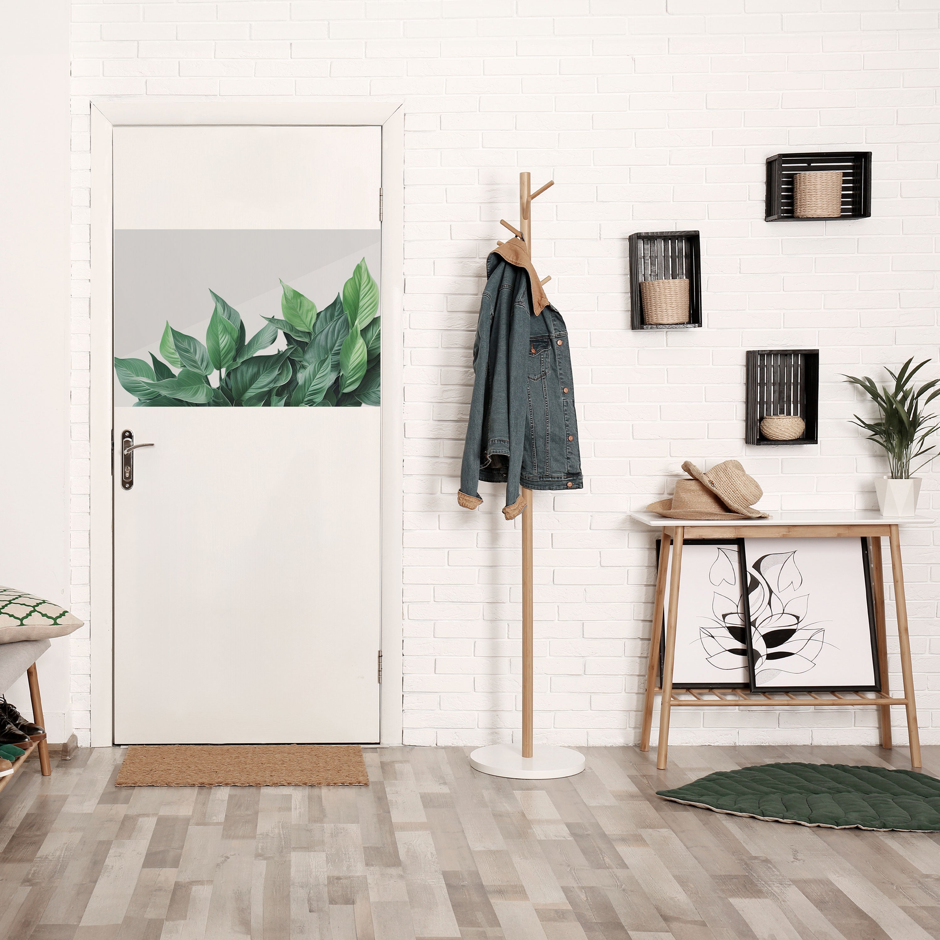 LUSH LEAFY WHIMSY Horizontales Poster zum Abziehen und Aufkleben