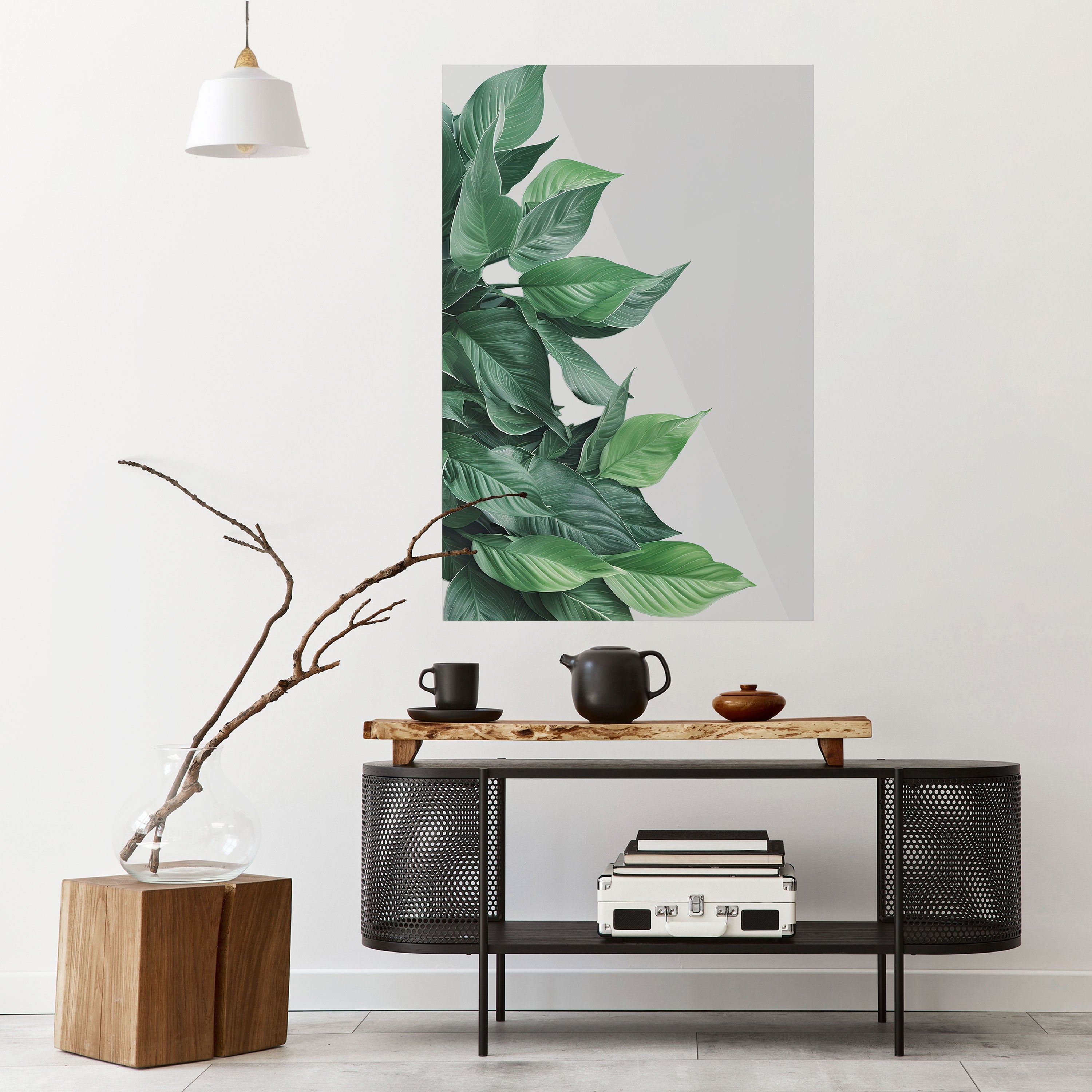 LUSH LEAFY WHIMSY Vertikales Poster zum Abziehen und Aufkleben