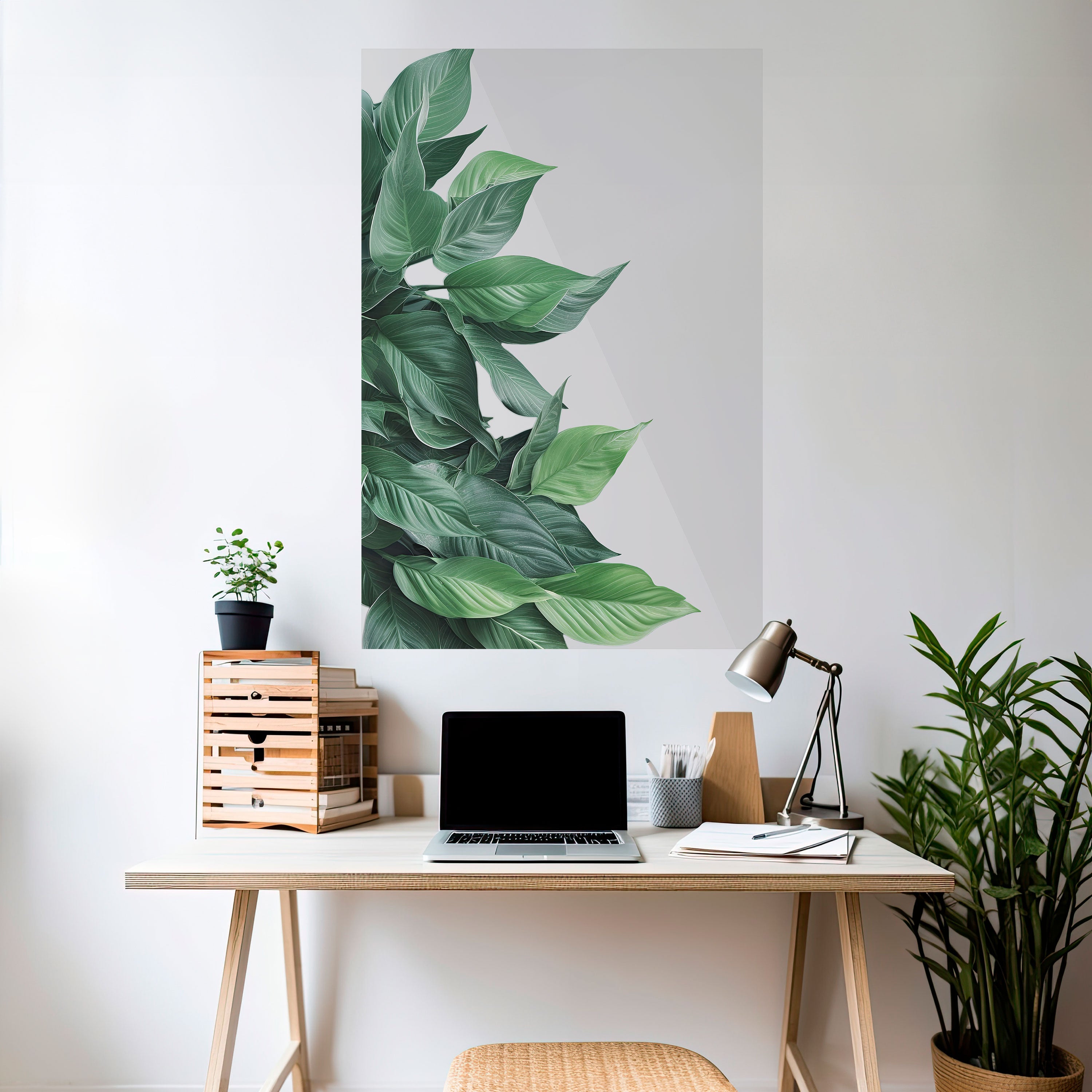 LUSH LEAFY WHIMSY Vertikales Poster zum Abziehen und Aufkleben