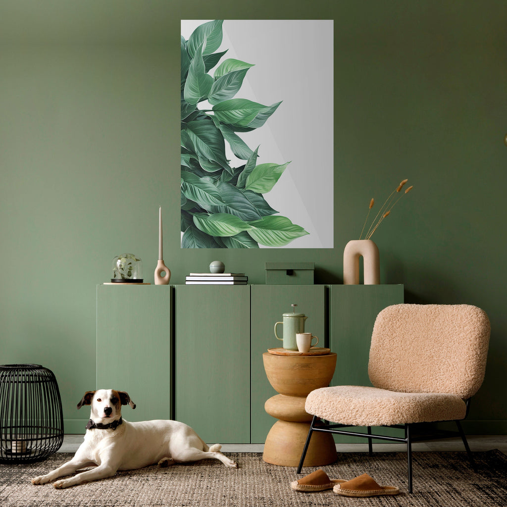 LUSH LEAFY WHIMSY Vertikales Poster zum Abziehen und Aufkleben