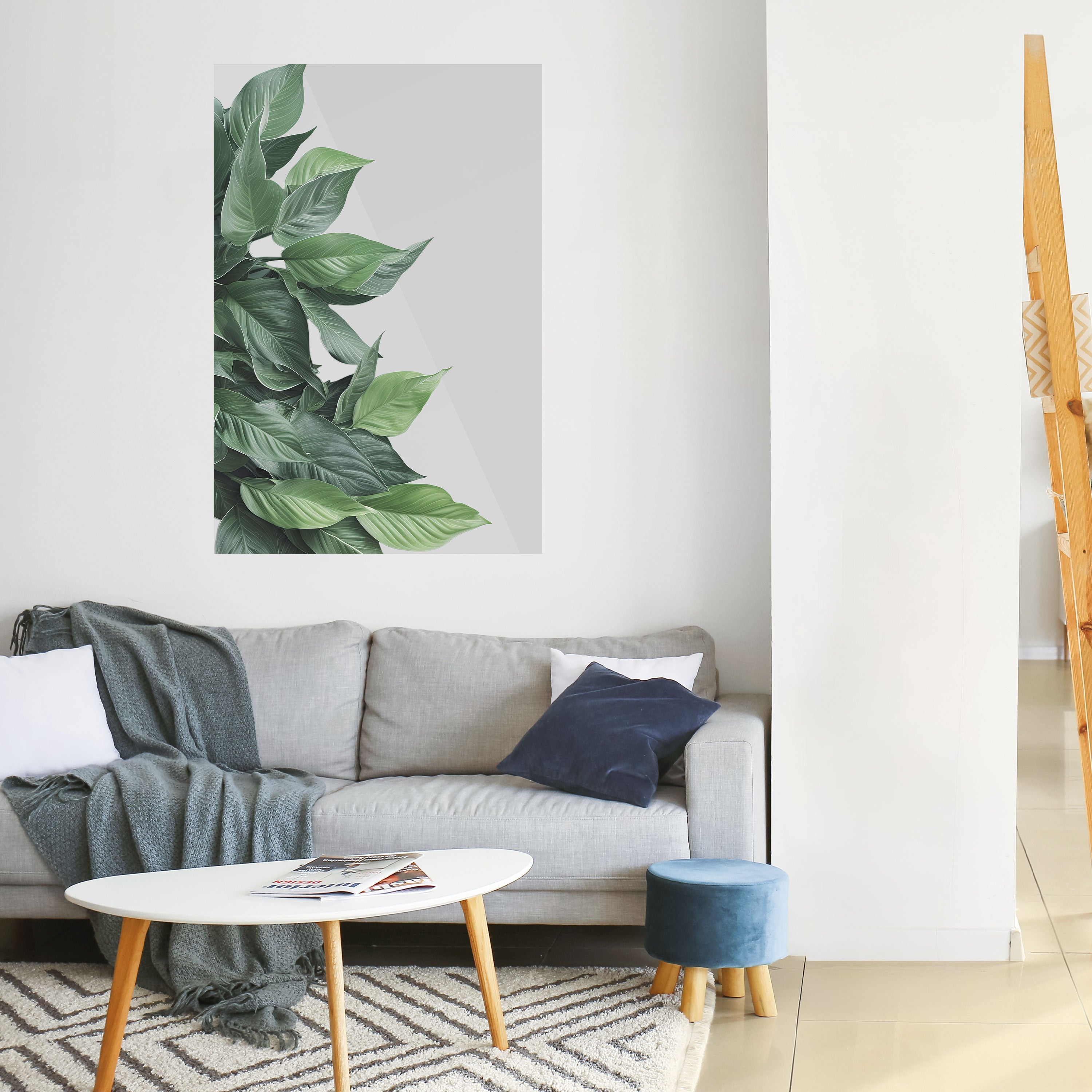 LUSH LEAFY WHIMSY Vertikales Poster zum Abziehen und Aufkleben