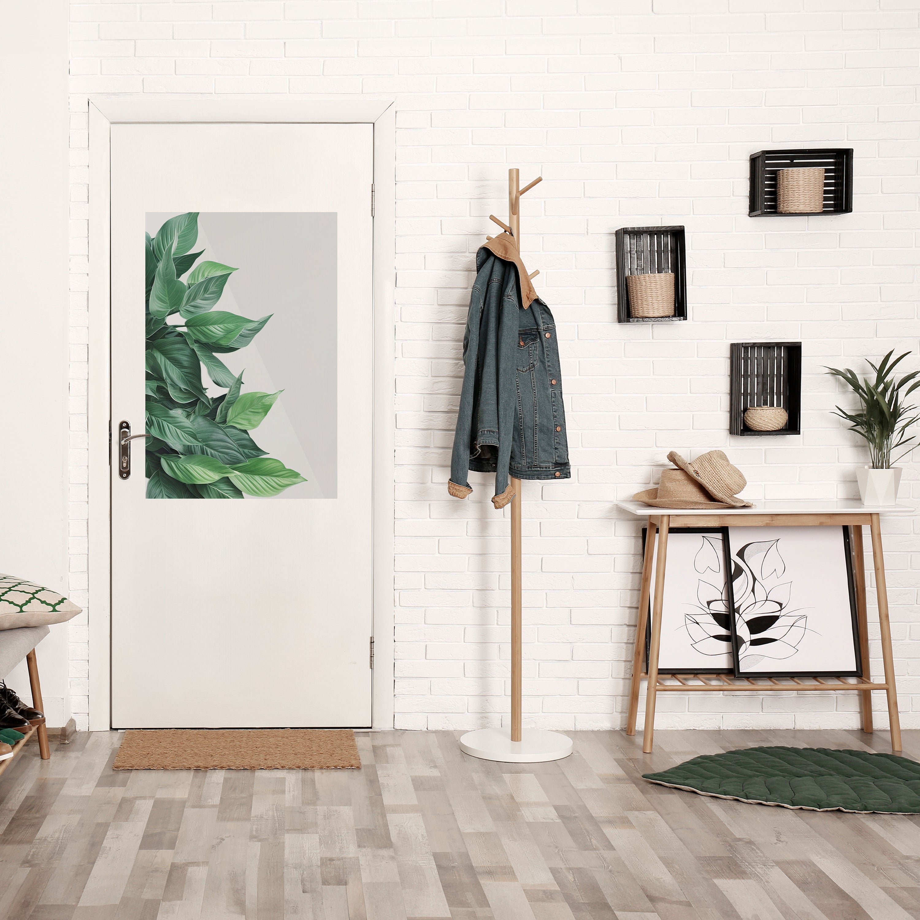 LUSH LEAFY WHIMSY Vertikales Poster zum Abziehen und Aufkleben