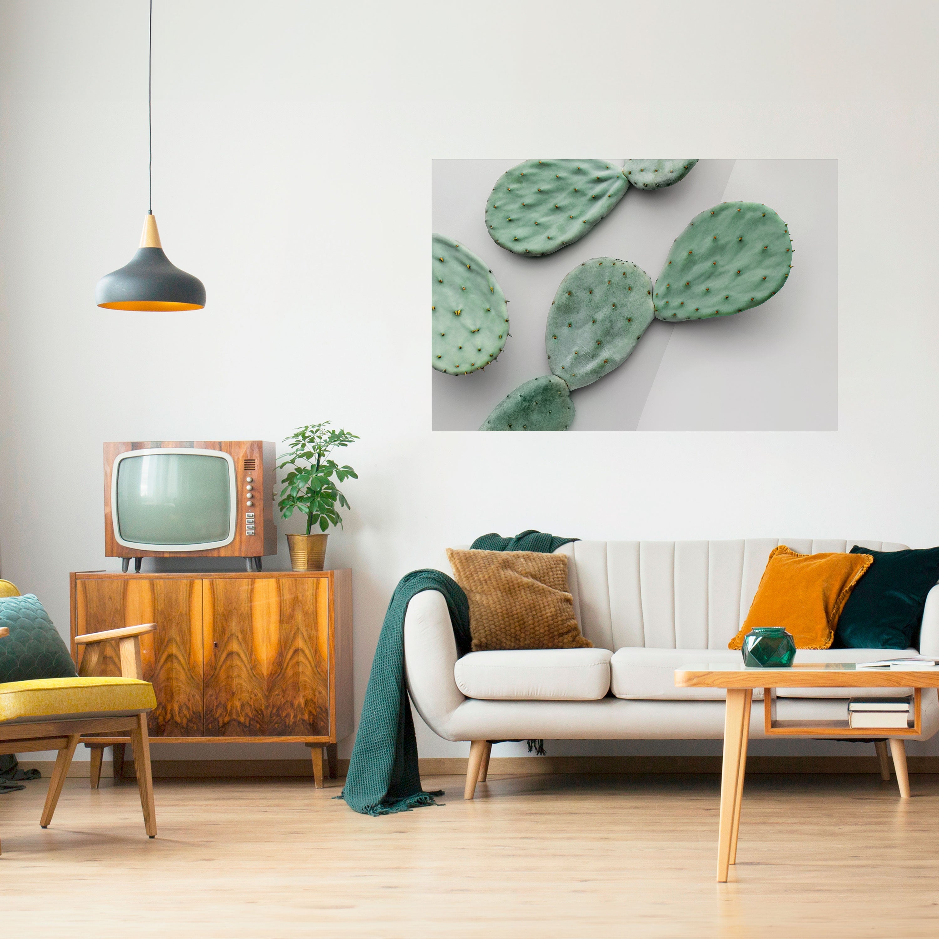 CACTUS DREAMSCAPE Horizontales Poster zum Abziehen und Aufkleben