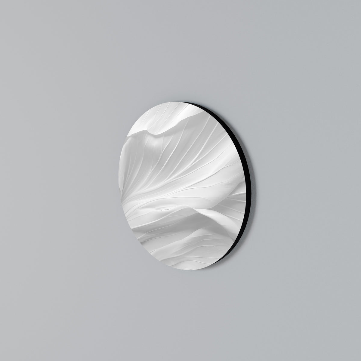 SILKEN SERENITY Rundes Wandbild