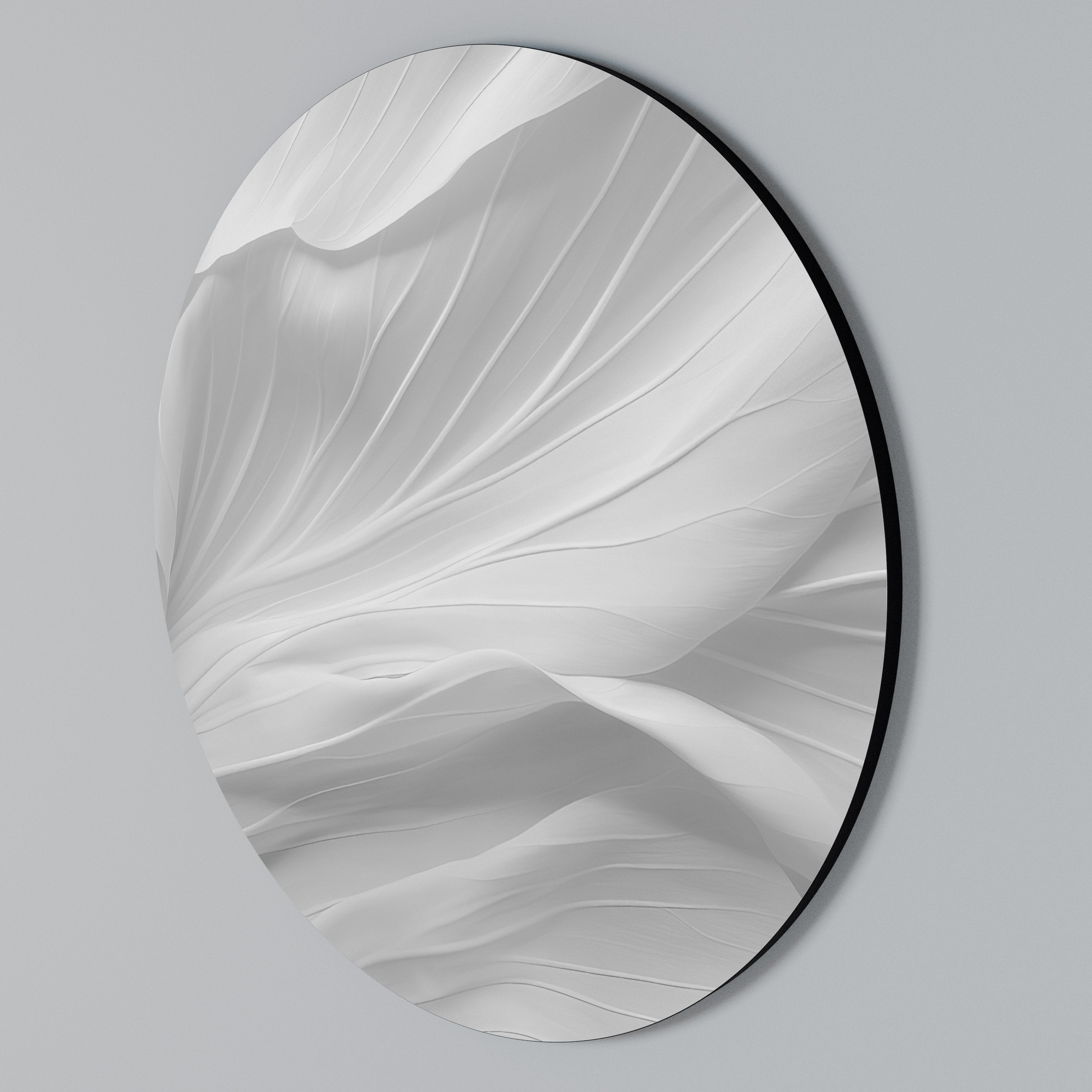 SILKEN SERENITY Round Wall Art