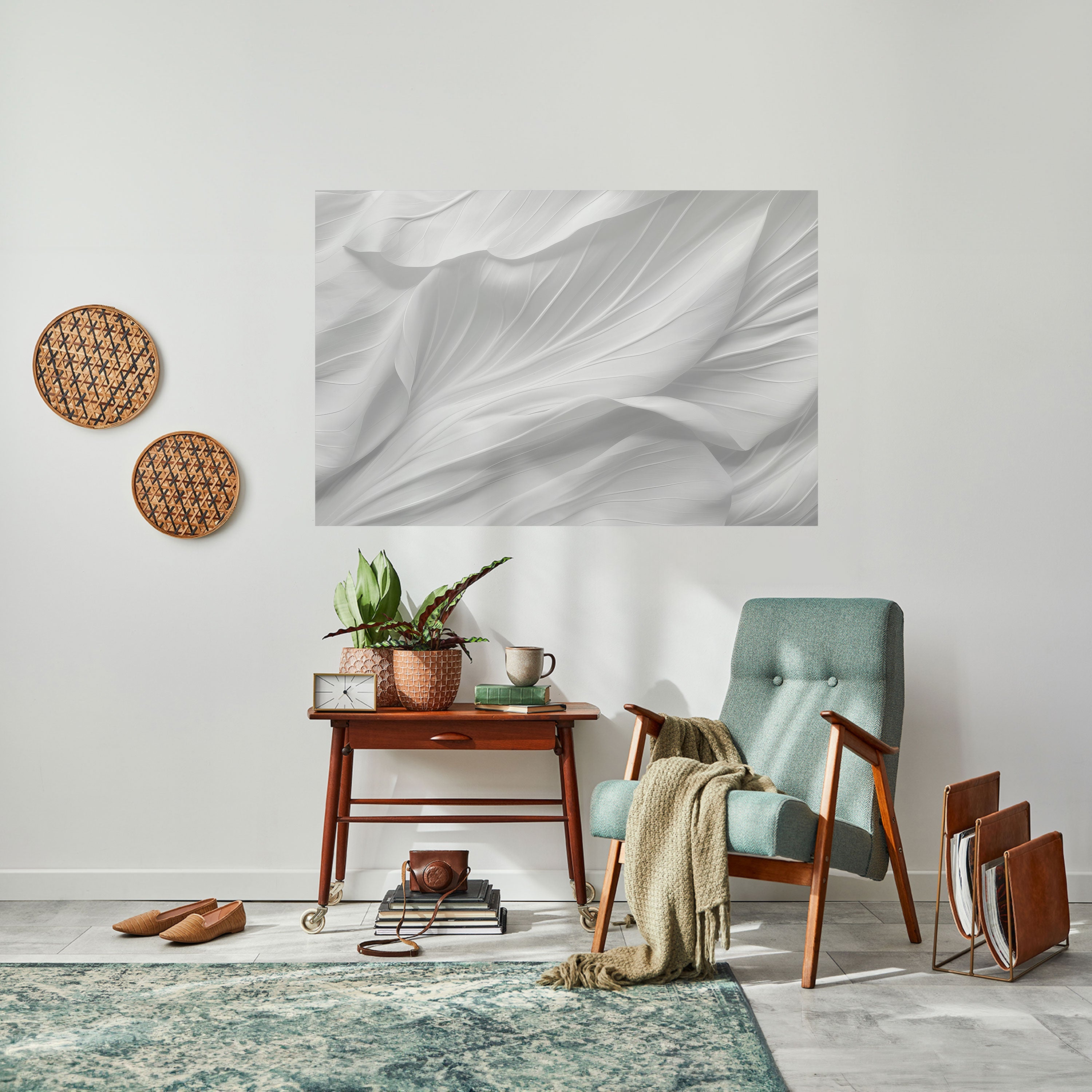 SILKEN SERENITY Horizontales Poster zum Abziehen und Aufkleben