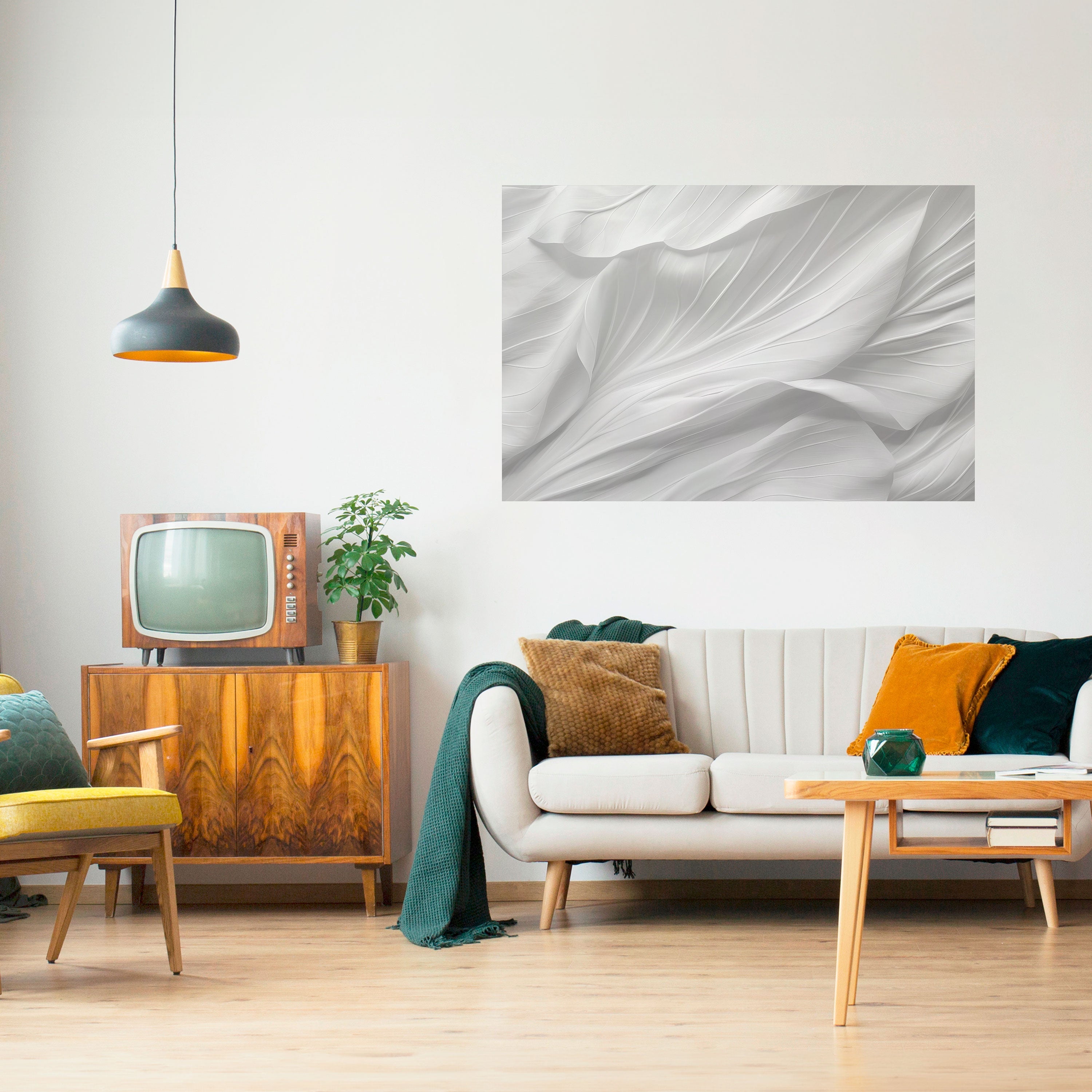 SILKEN SERENITY Horizontales Poster zum Abziehen und Aufkleben