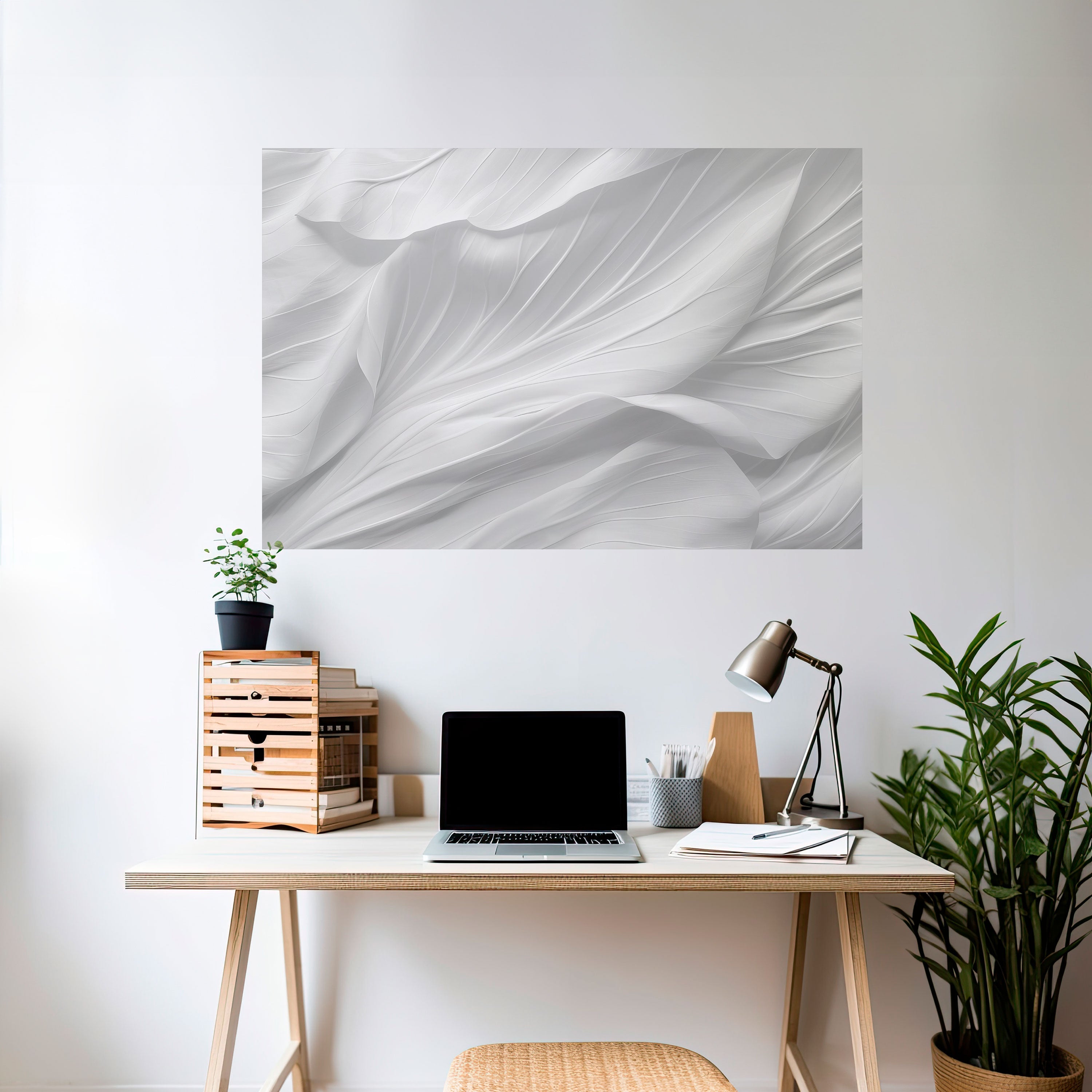 SILKEN SERENITY Horizontales Poster zum Abziehen und Aufkleben