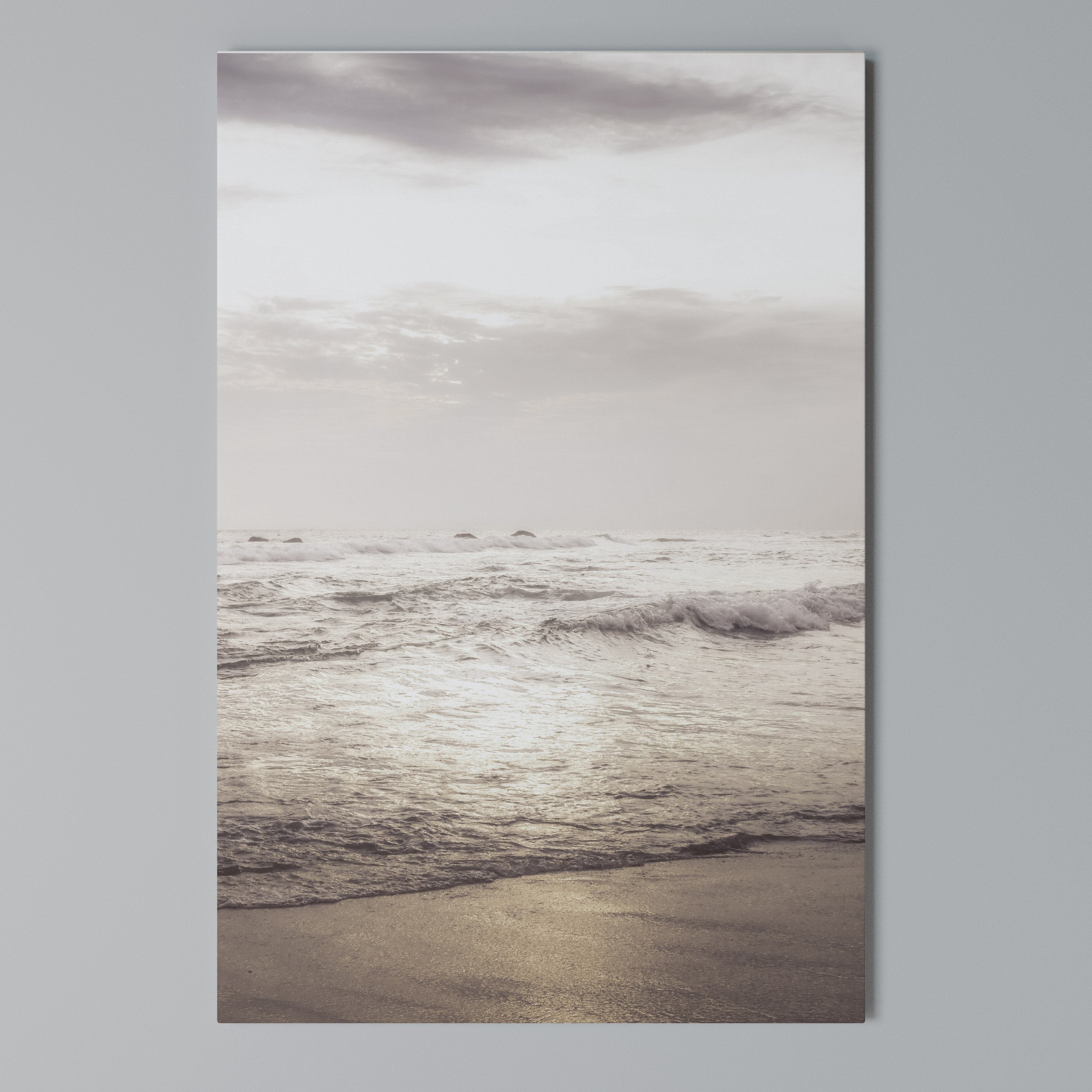 WHISPERS OF THE OCEAN Vertical Canvas Print