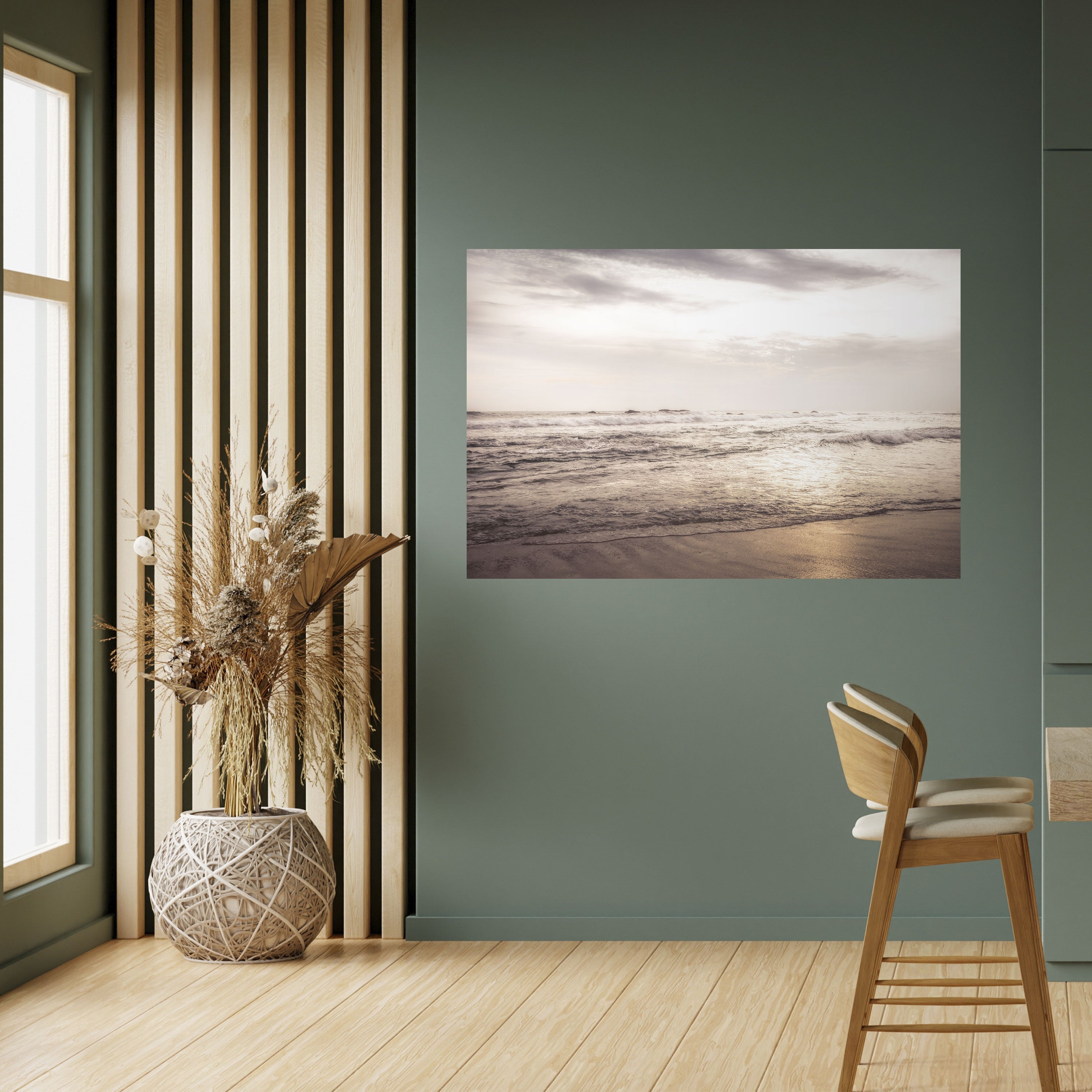 WHISPERS OF THE OCEAN Horizontales Poster zum Abziehen und Aufkleben