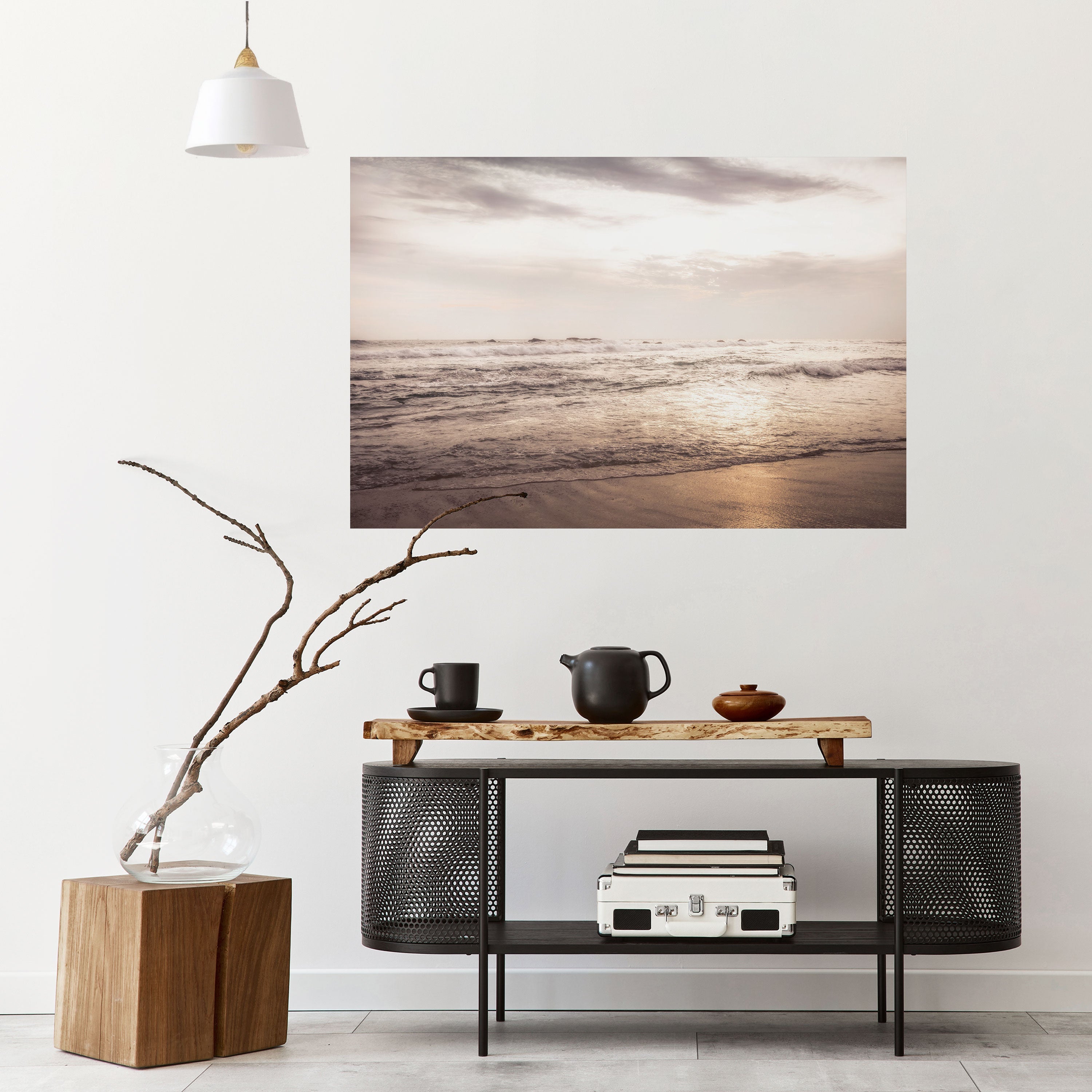 WHISPERS OF THE OCEAN Horizontales Poster zum Abziehen und Aufkleben