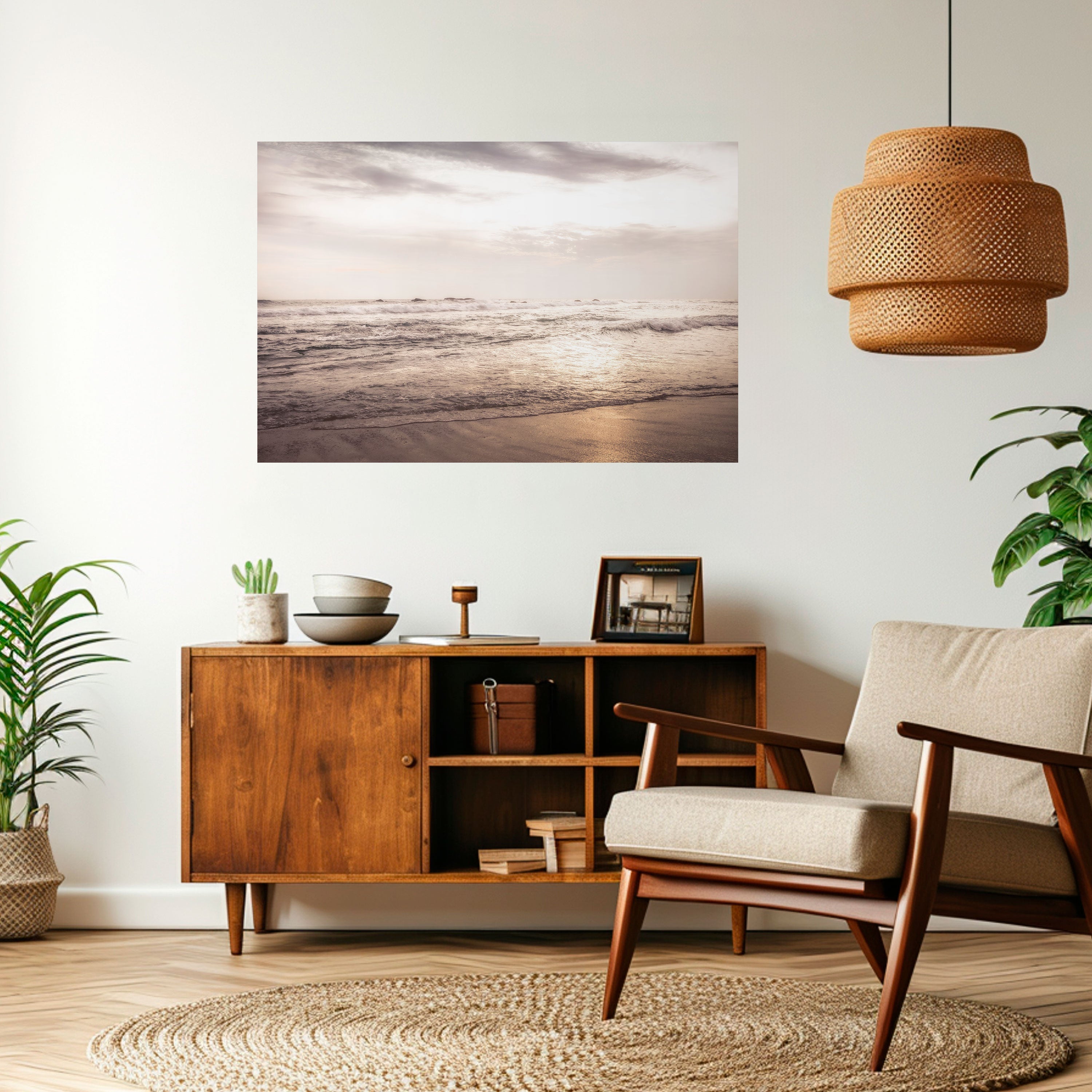 WHISPERS OF THE OCEAN Horizontales Poster zum Abziehen und Aufkleben