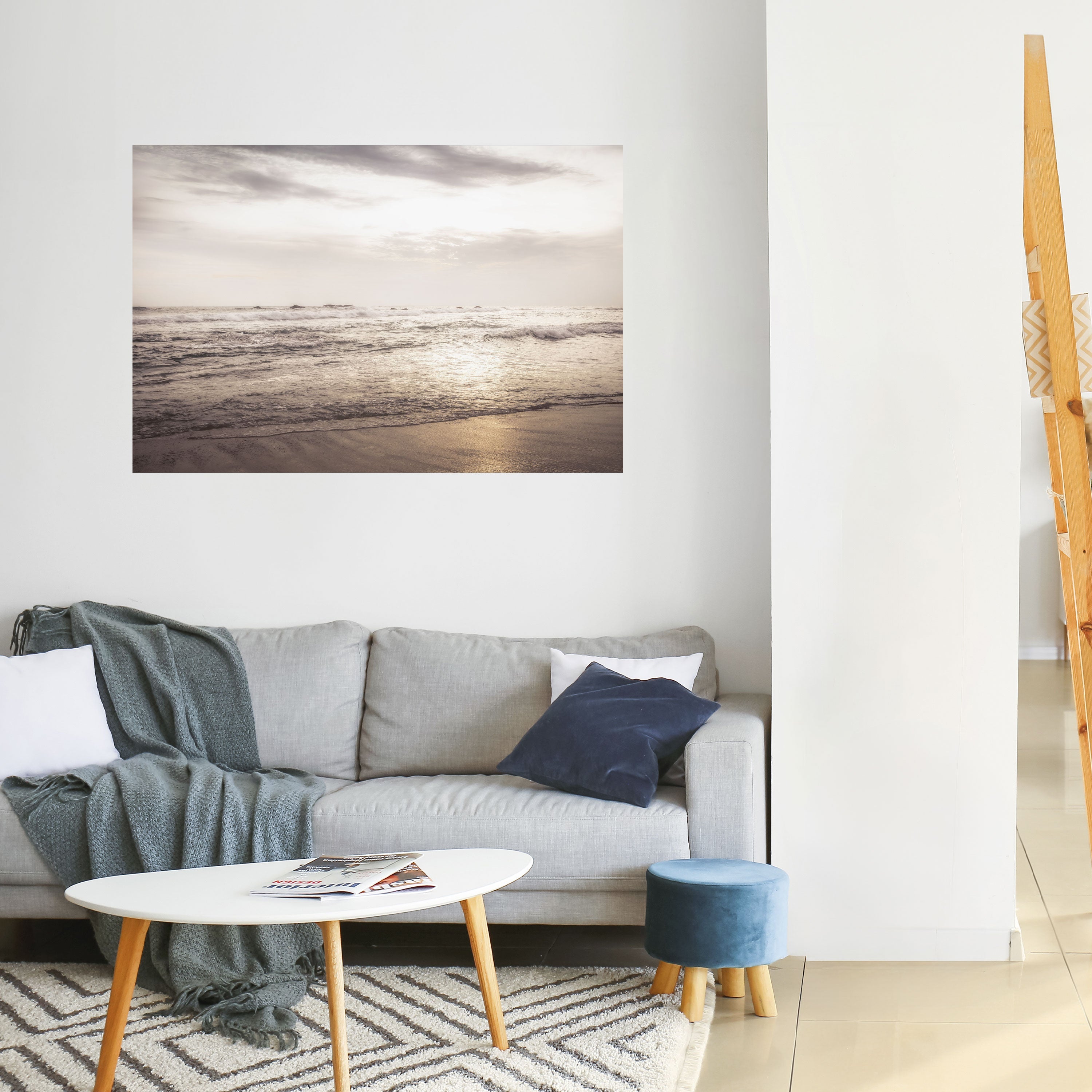 WHISPERS OF THE OCEAN Horizontales Poster zum Abziehen und Aufkleben