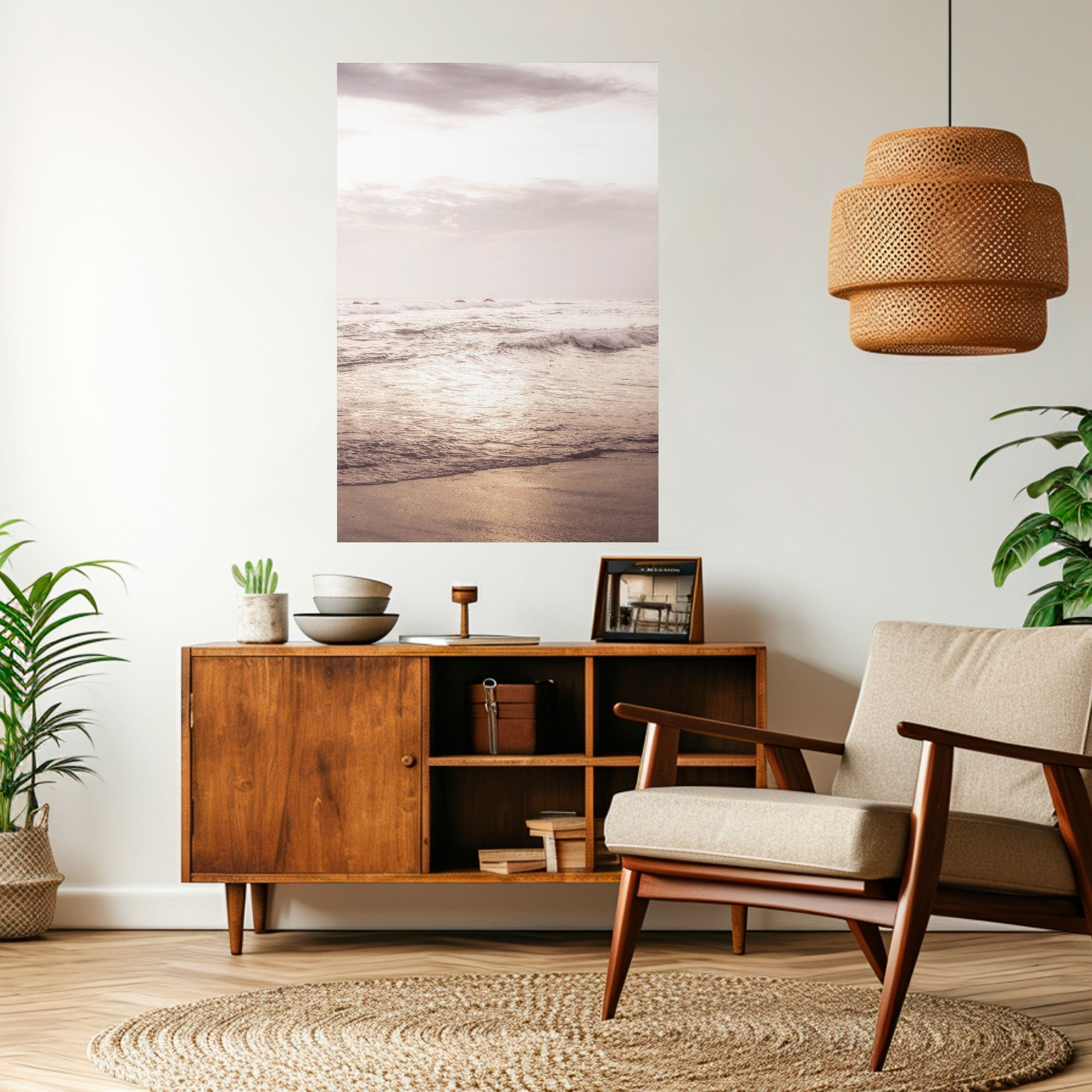 WHISPERS OF THE OCEAN Vertikales Poster zum Abziehen und Aufkleben