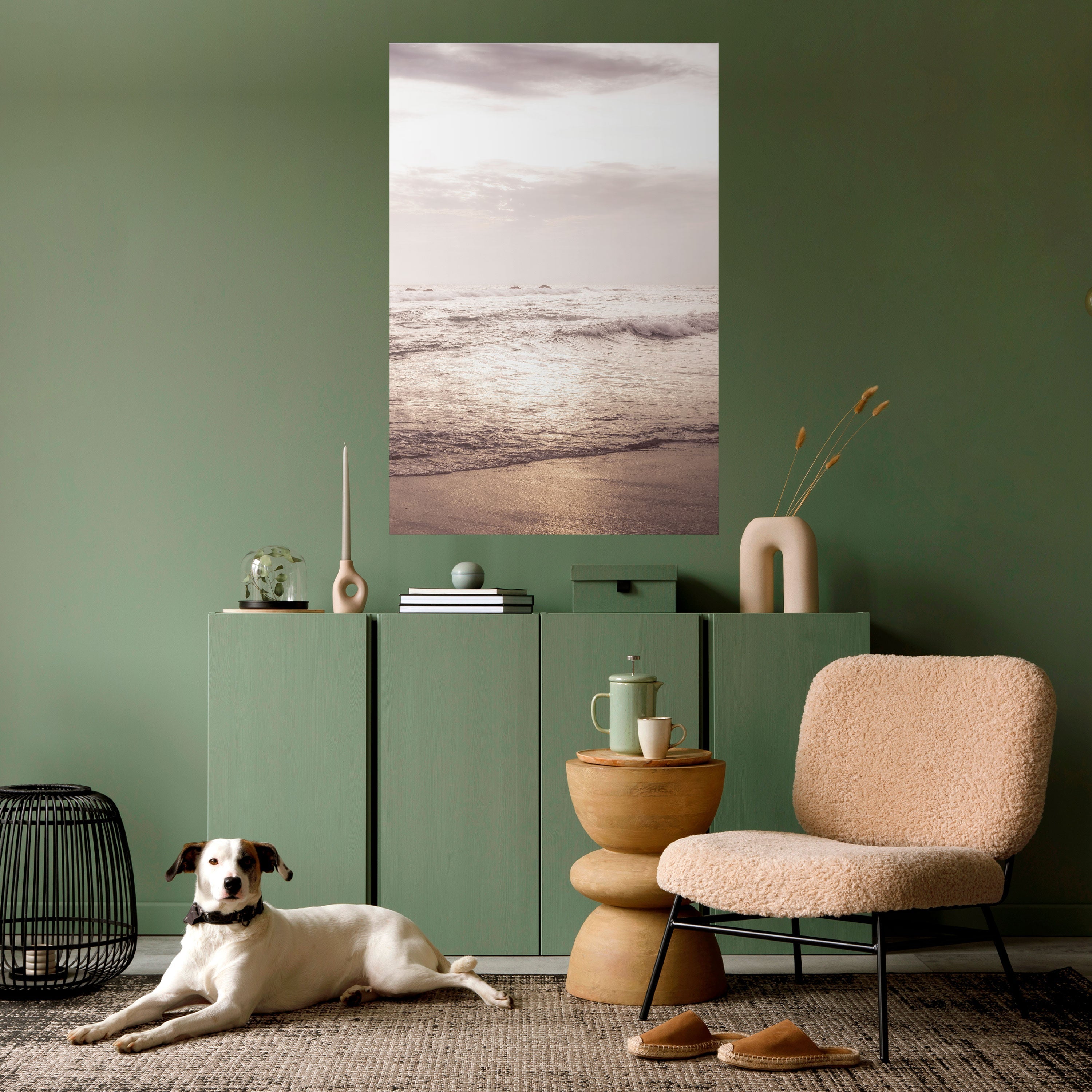 WHISPERS OF THE OCEAN Vertikales Poster zum Abziehen und Aufkleben