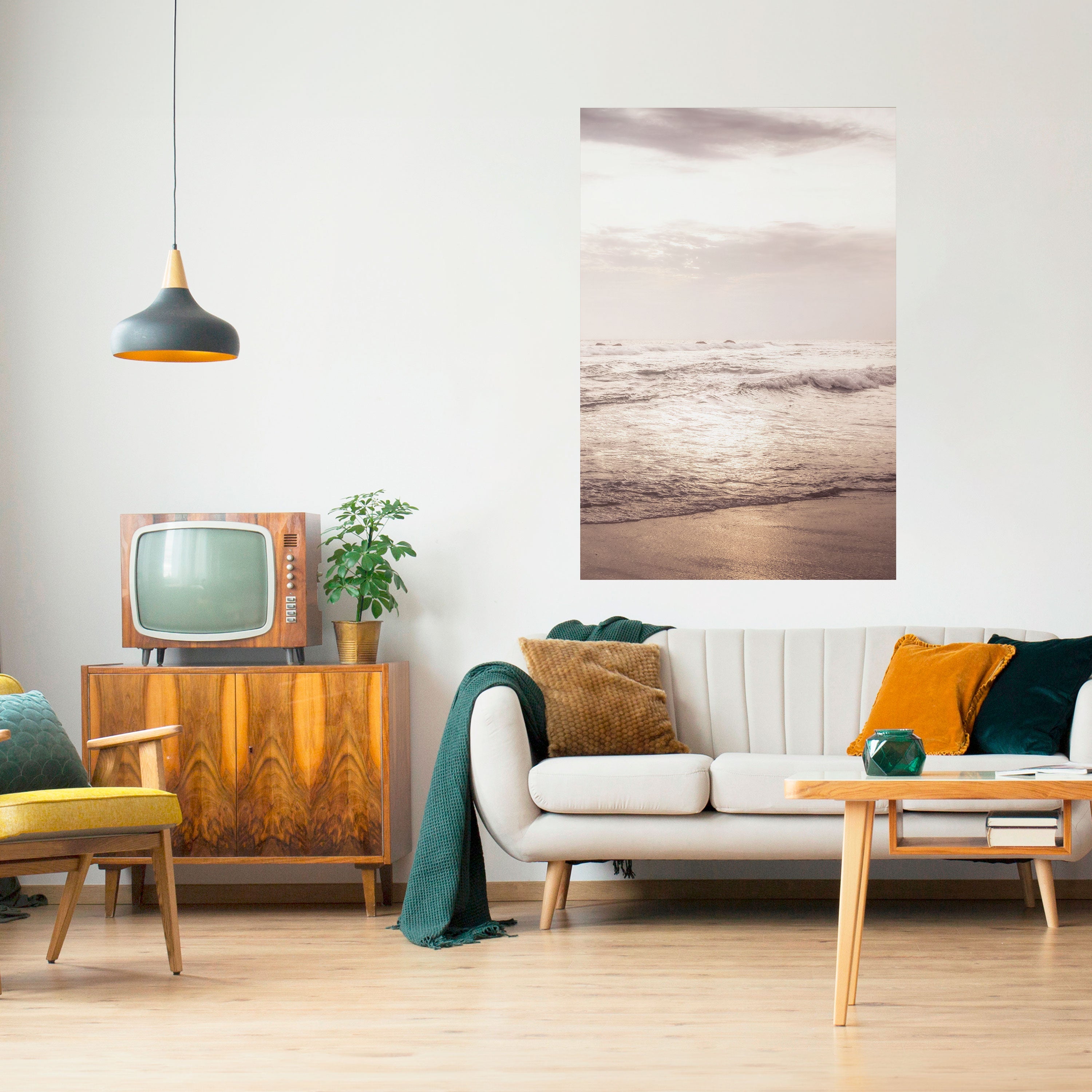 WHISPERS OF THE OCEAN Vertikales Poster zum Abziehen und Aufkleben