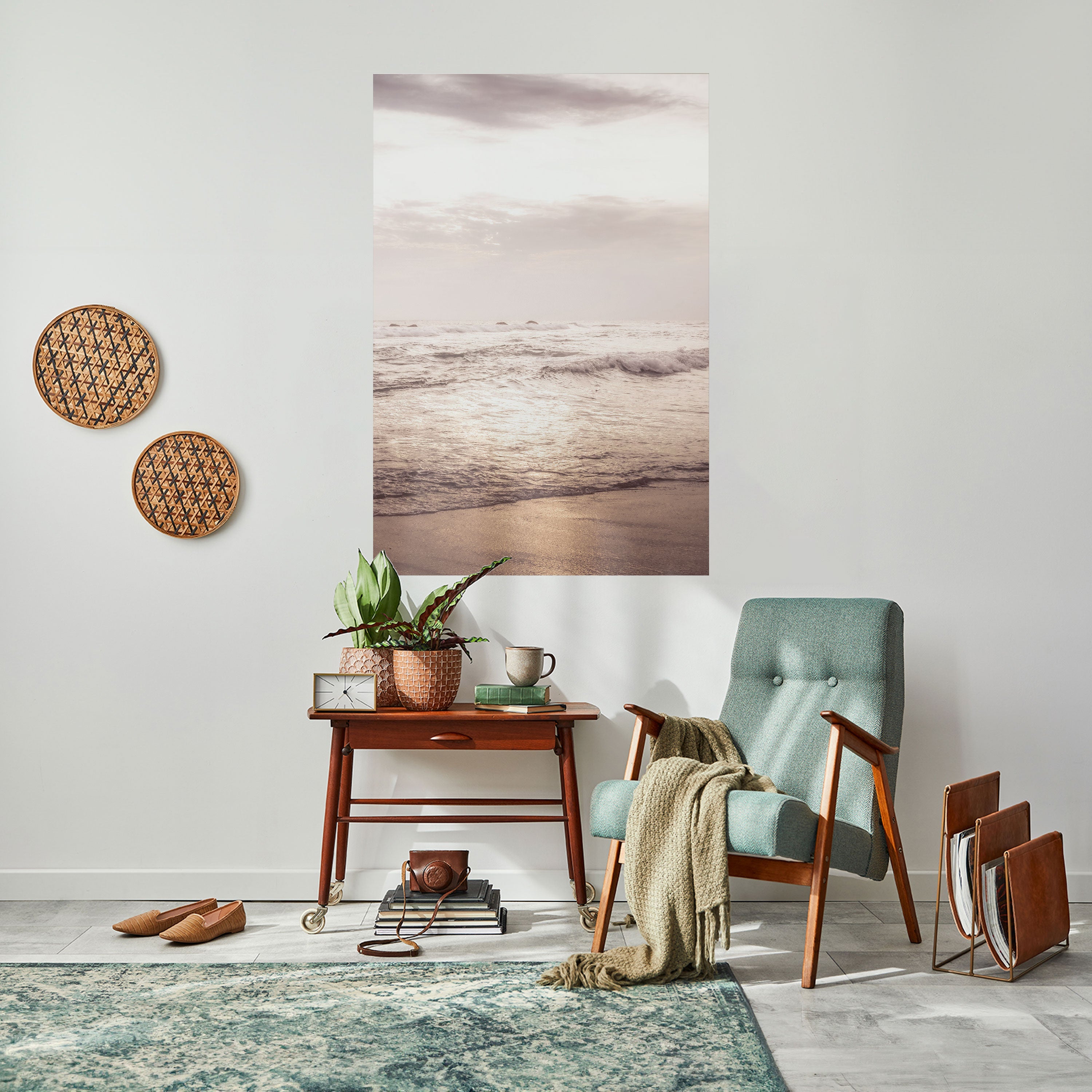 WHISPERS OF THE OCEAN Vertikales Poster zum Abziehen und Aufkleben