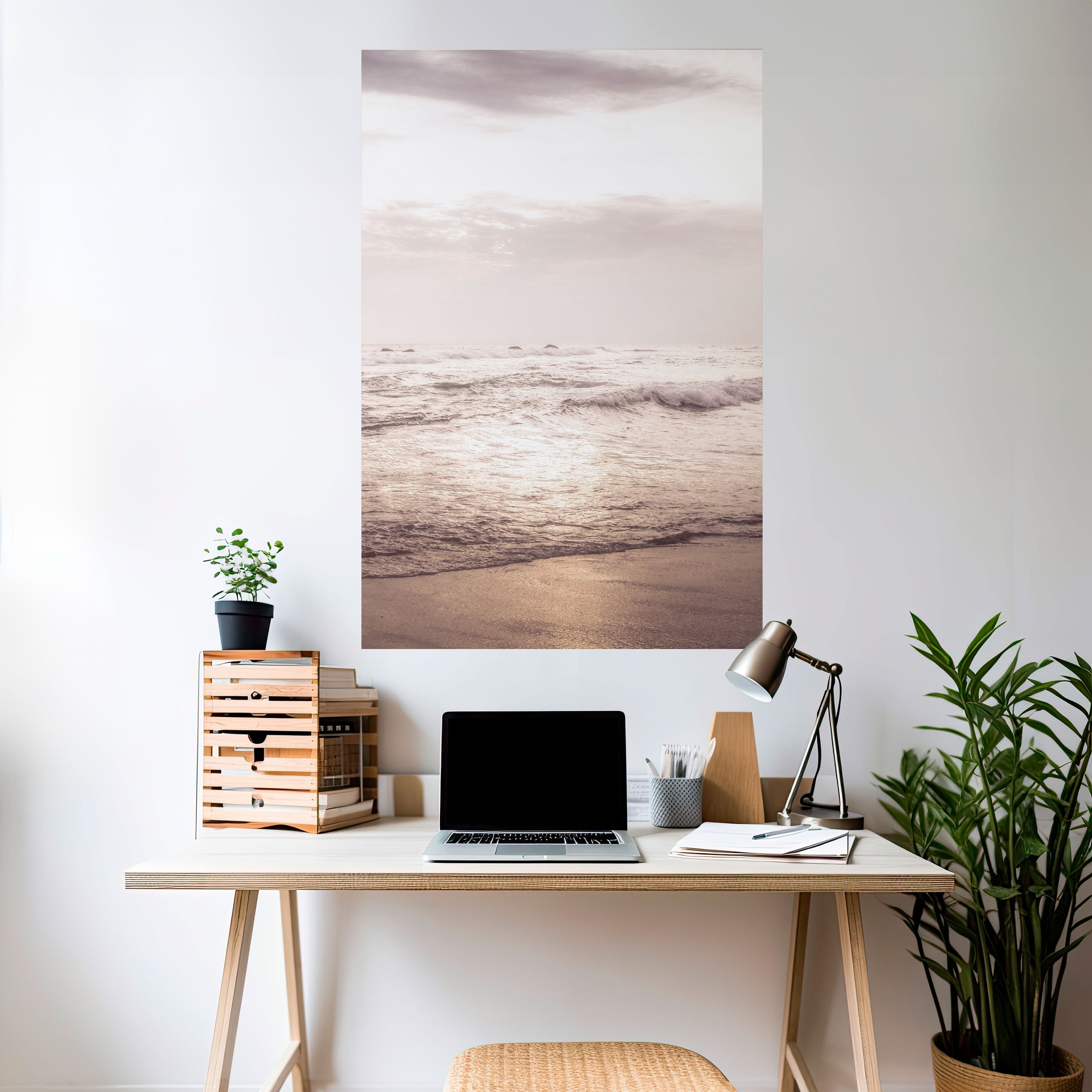 WHISPERS OF THE OCEAN Vertikales Poster zum Abziehen und Aufkleben