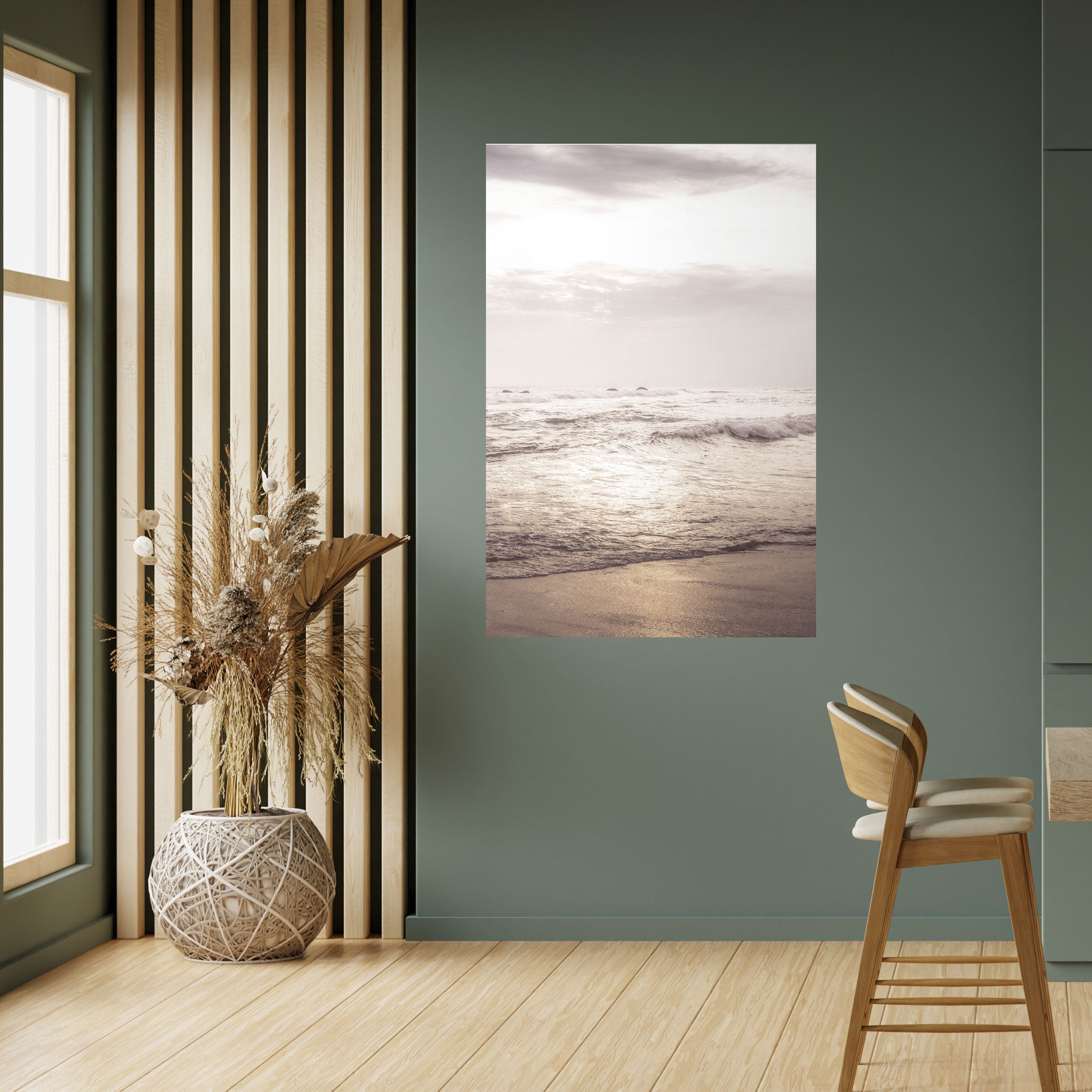 WHISPERS OF THE OCEAN Vertikales Poster zum Abziehen und Aufkleben
