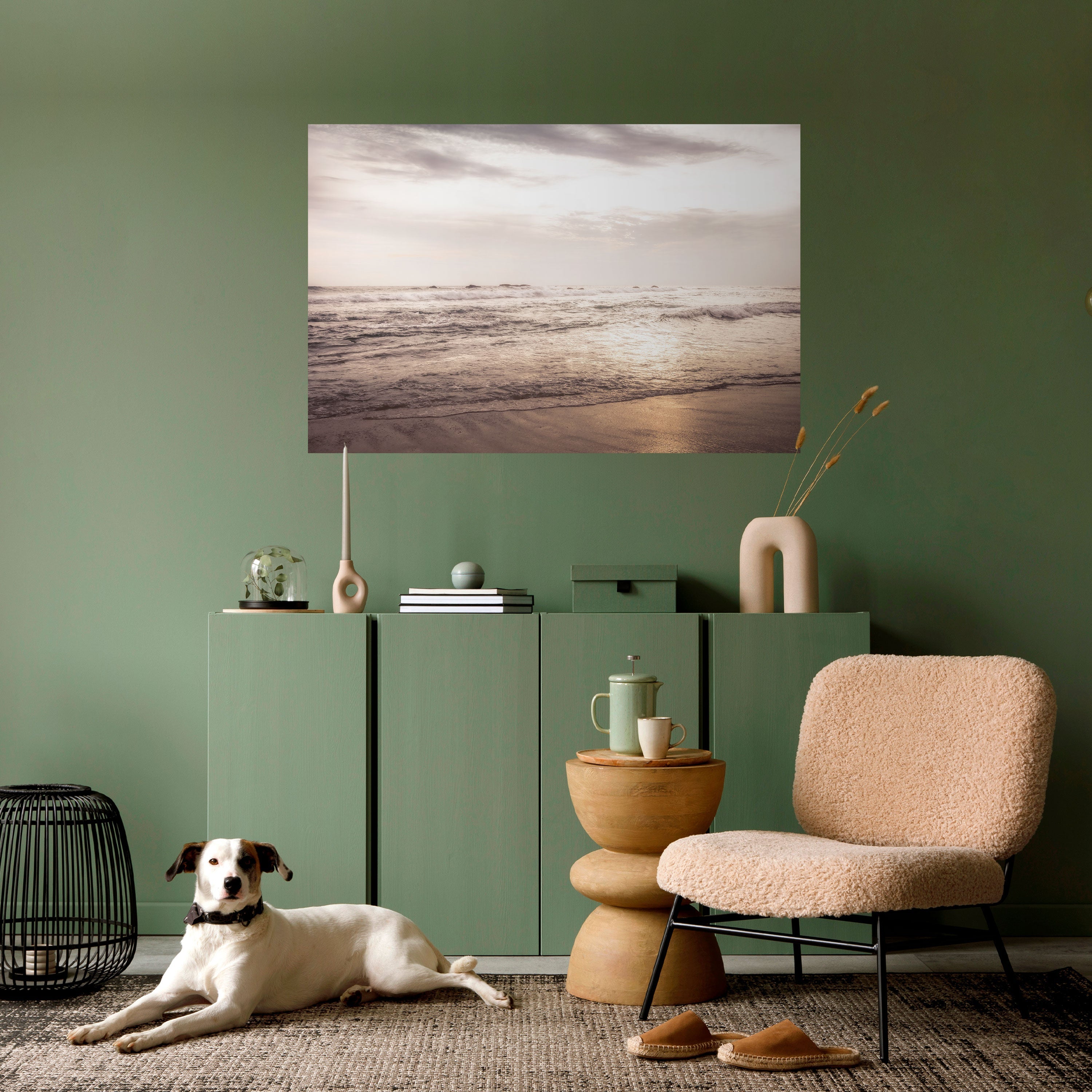 WHISPERS OF THE OCEAN Horizontales Poster zum Abziehen und Aufkleben