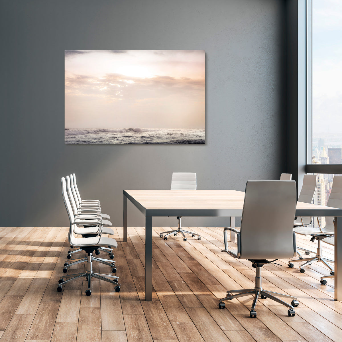 WHISPERS OF WAVE Horizontal Canvas Print
