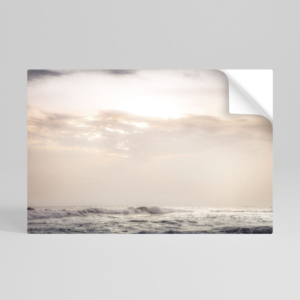 WHISPERS OF WAVE Peel and Stick Horizontal Poster