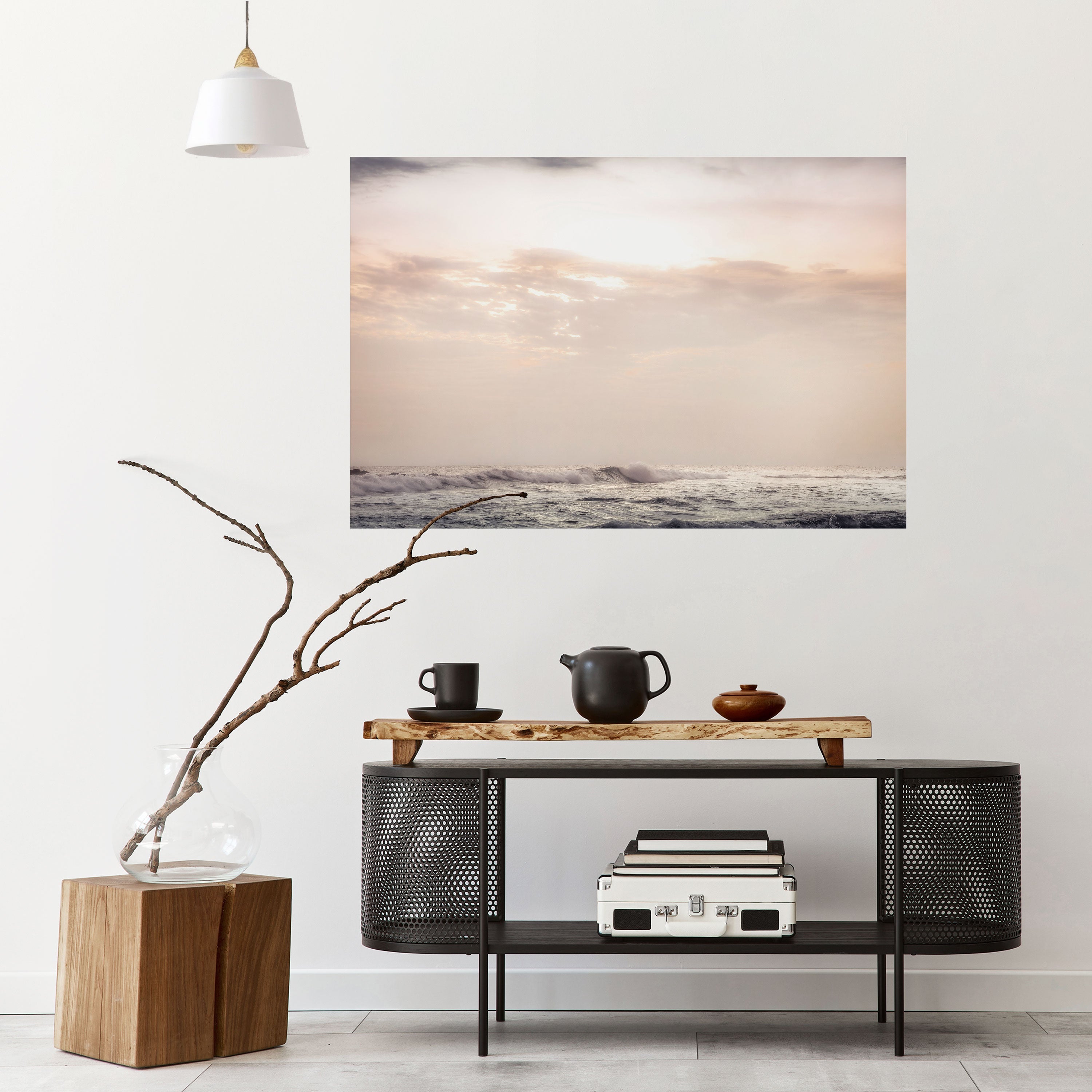 WHISPERS OF WAVE Horizontales Poster zum Abziehen und Aufkleben