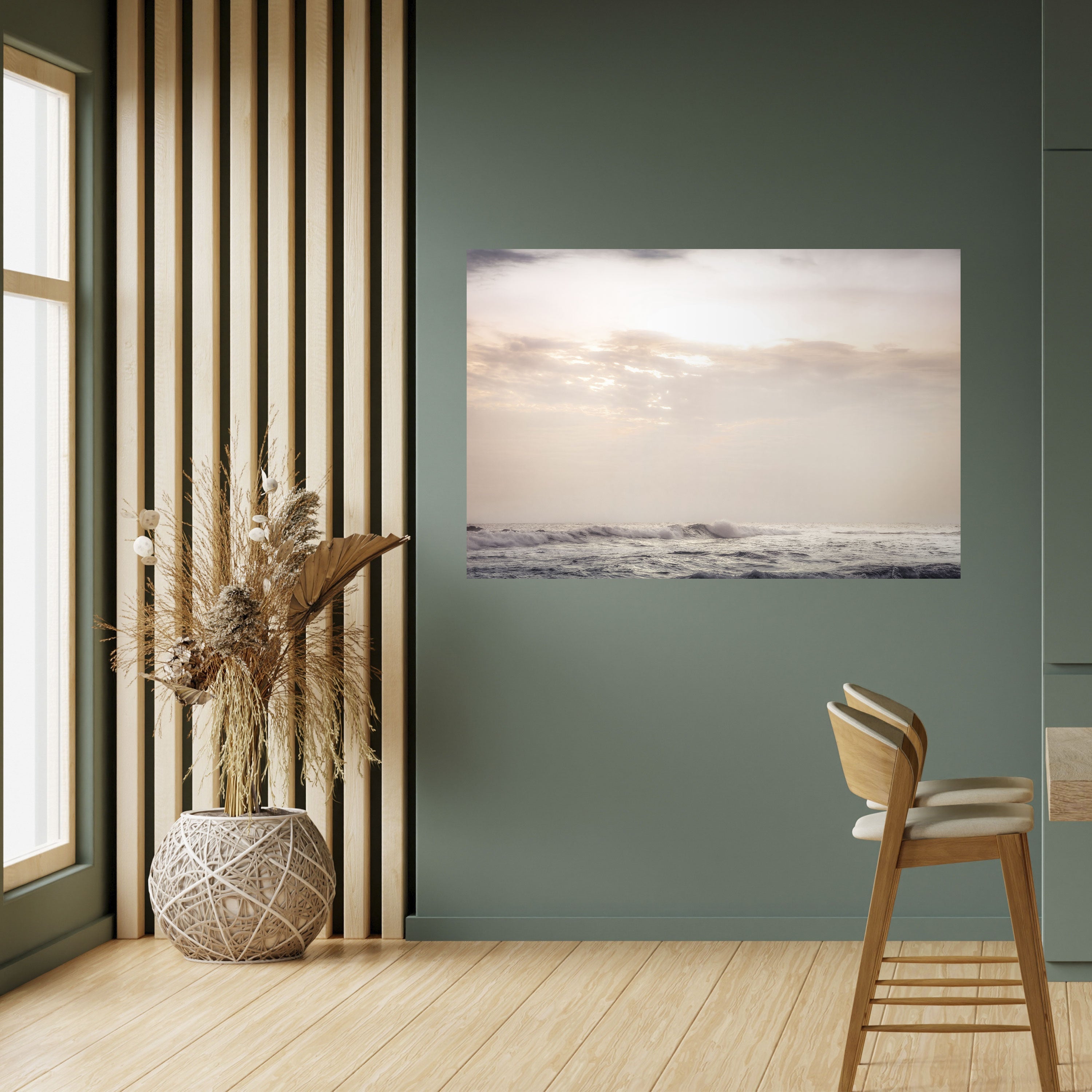 WHISPERS OF WAVE Horizontales Poster zum Abziehen und Aufkleben