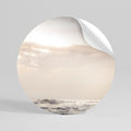 WHISPERS OF WAVE Peel and Stick Round Sticker