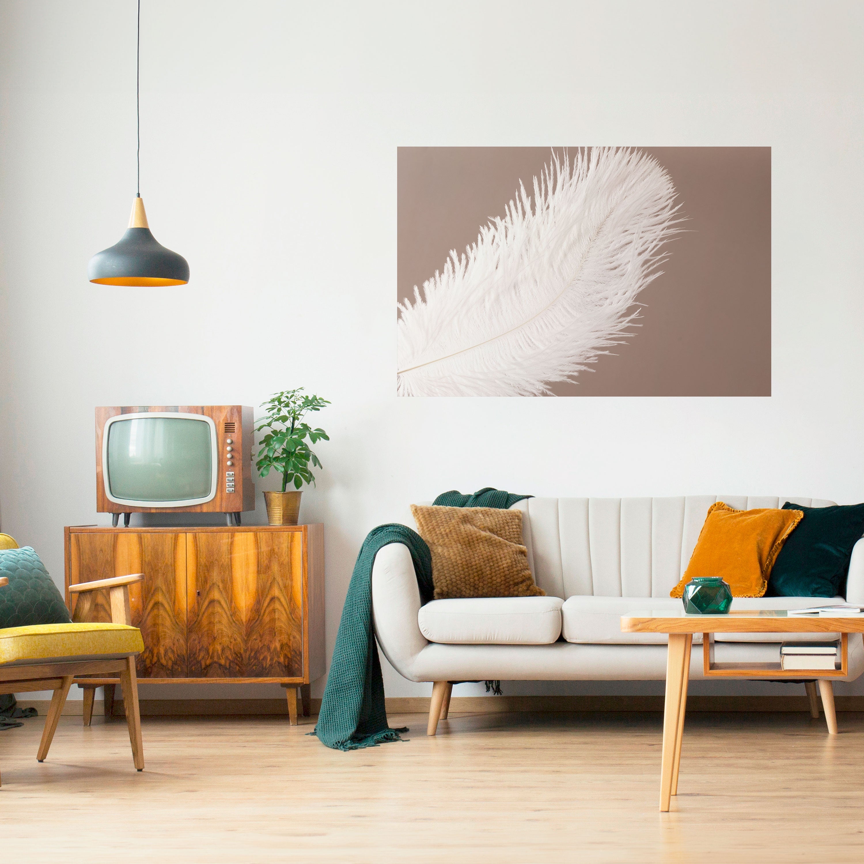 SOFT SERENITY Horizontales Poster zum Abziehen und Aufkleben