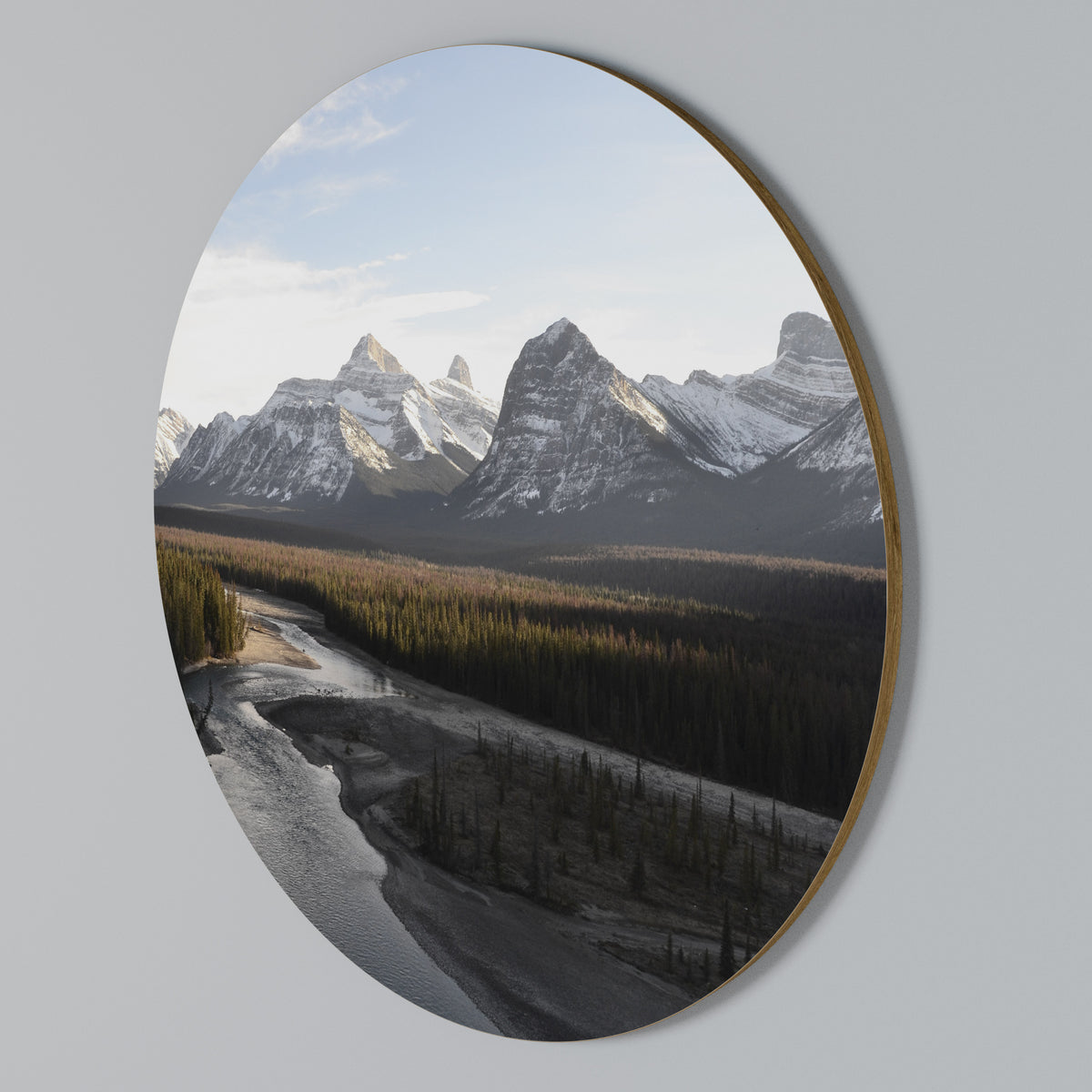 ECHOES OF NATURE'S SPLENDOR Rundes Wandbild