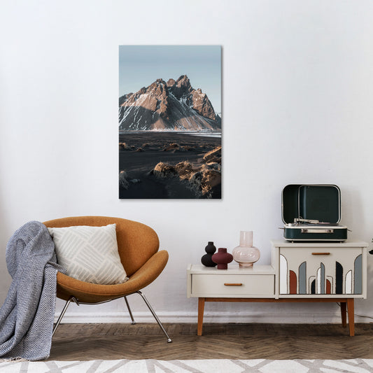 ECHOES OF TIMELESS HEIGHTS Vertical Canvas Print