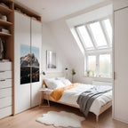 ECHOES OF TIMELESS HEIGHTS Selbstklebendes Poster - Hochformat