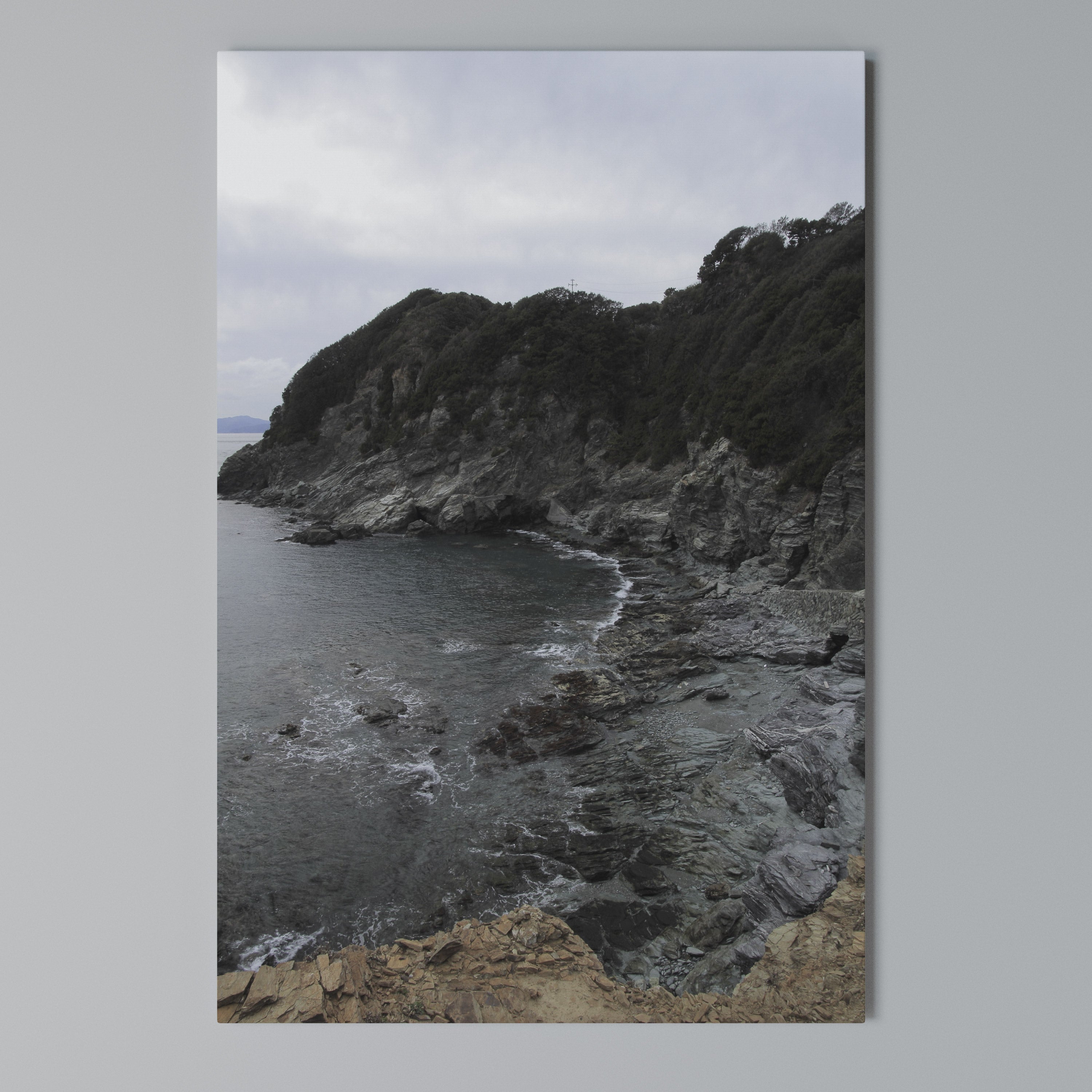 STONE MELODY AT SEA Vertical Canvas Print