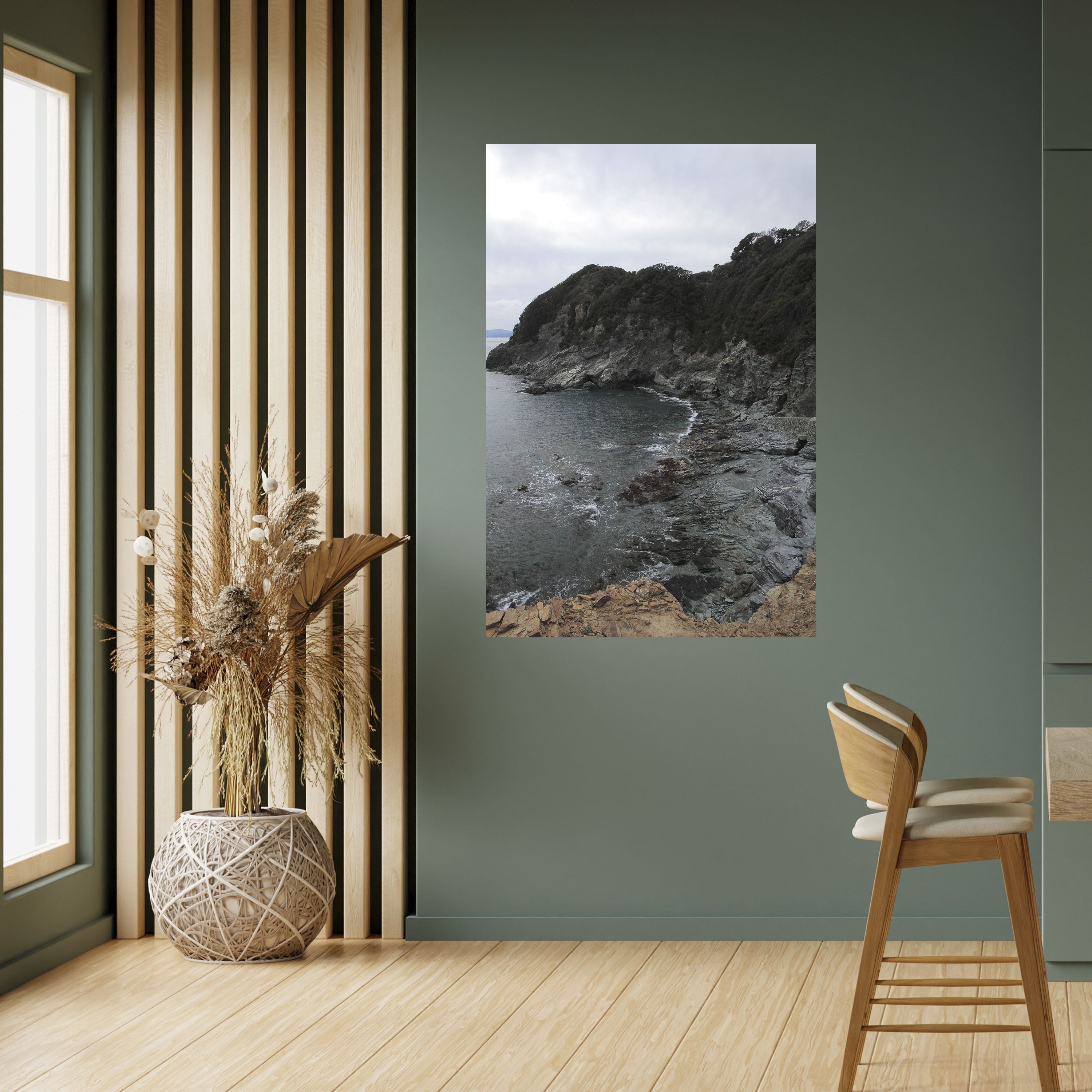 STONE MELODY AT SEA Vertikales Poster zum Abziehen und Aufkleben