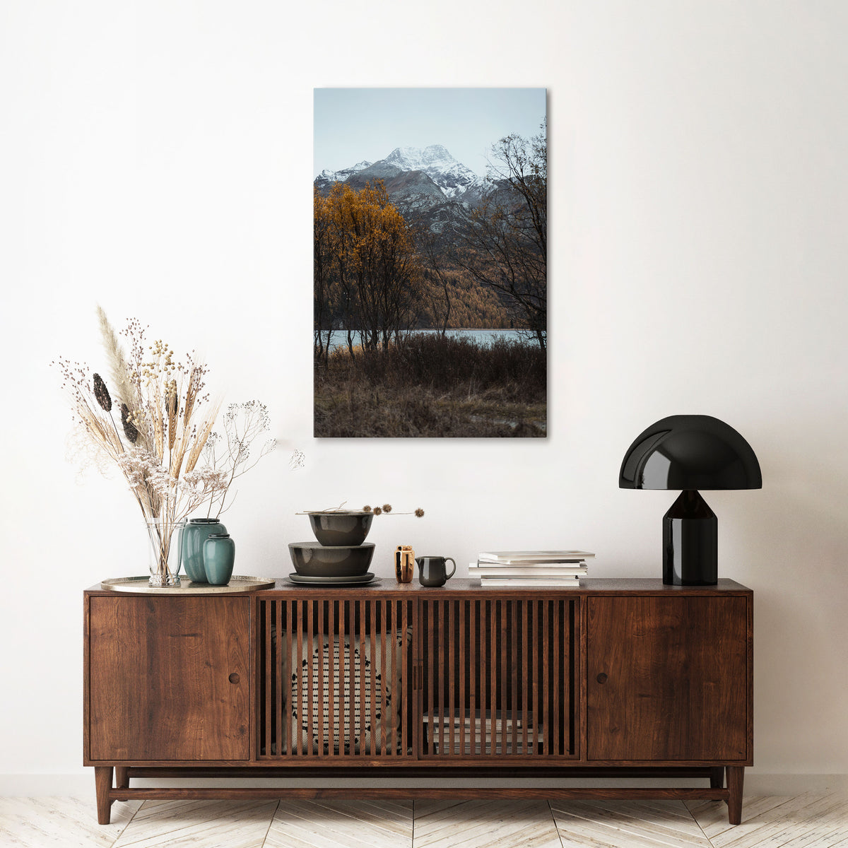 AUTUMN'S SILENT EMBRACE Vertical Canvas Print