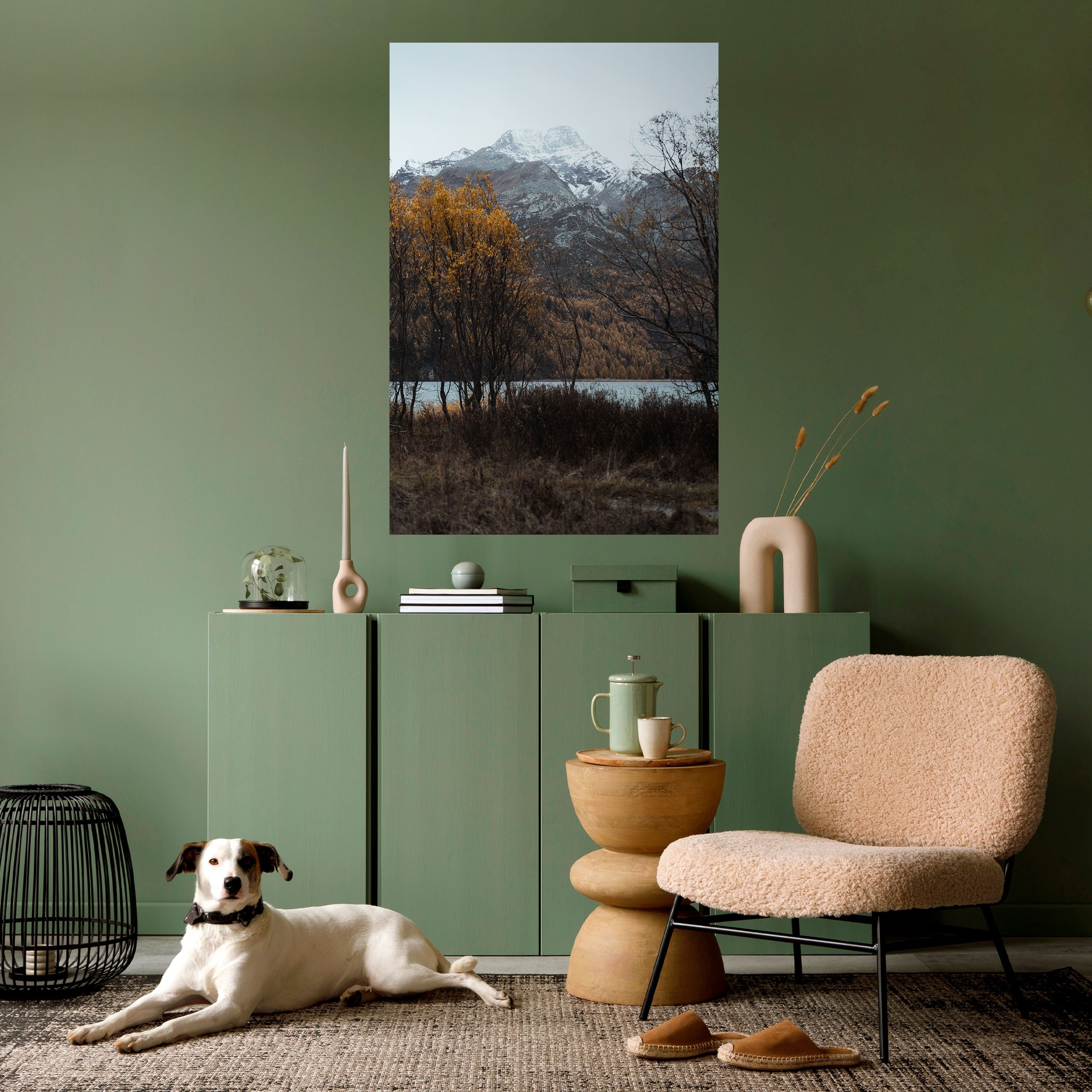 AUTUMN'S SILENT EMBRACE Vertikales Poster zum Abziehen und Aufkleben