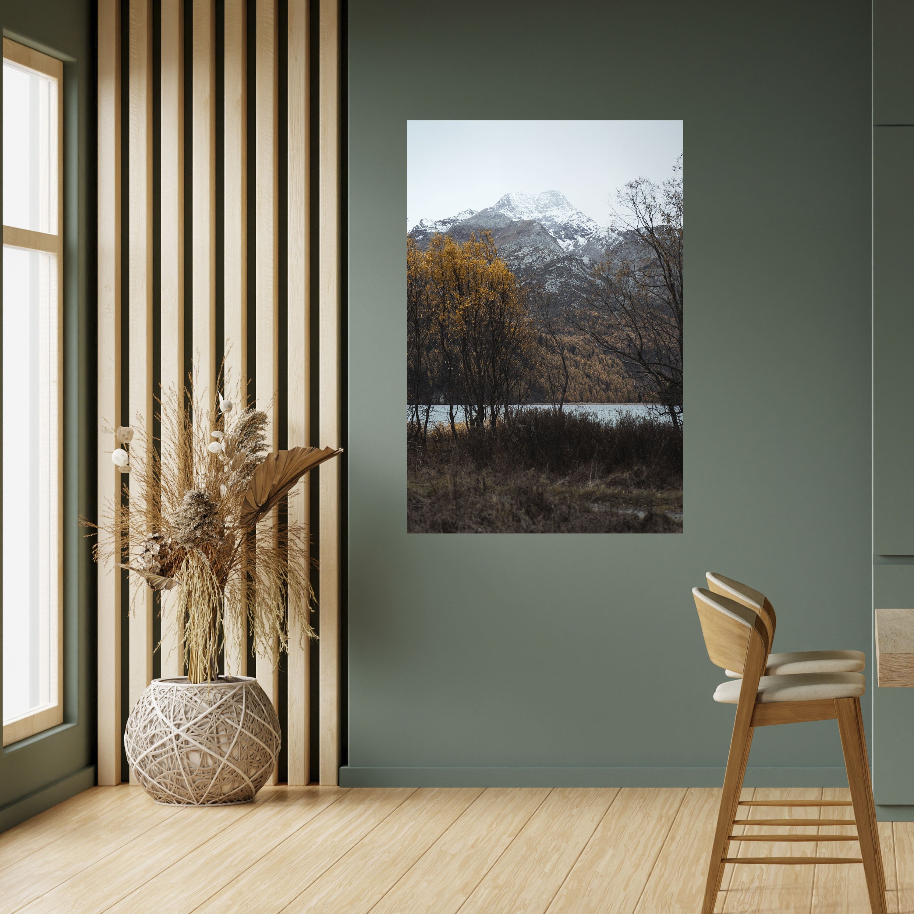 AUTUMN'S SILENT EMBRACE Vertikales Poster zum Abziehen und Aufkleben