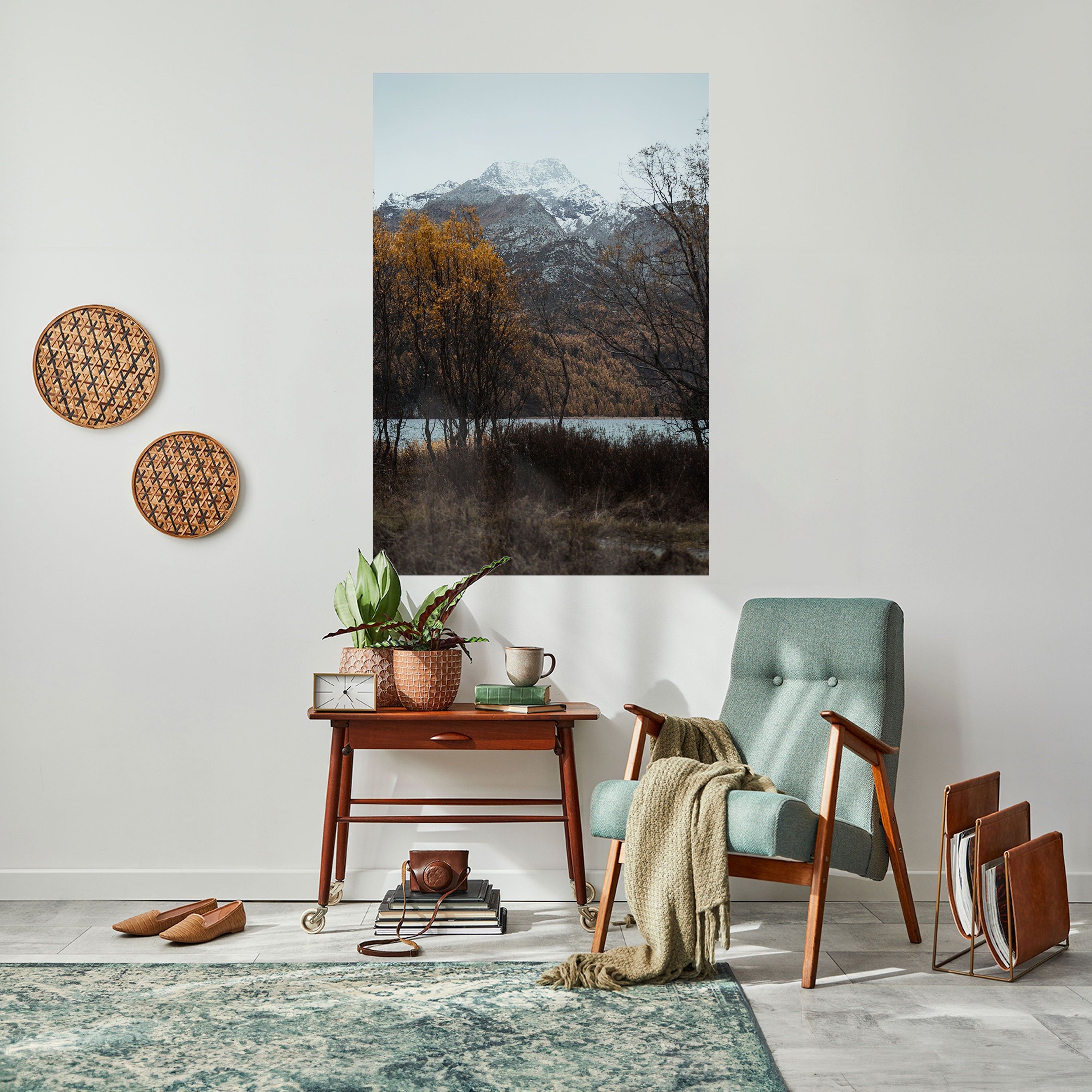 AUTUMN'S SILENT EMBRACE Vertikales Poster zum Abziehen und Aufkleben
