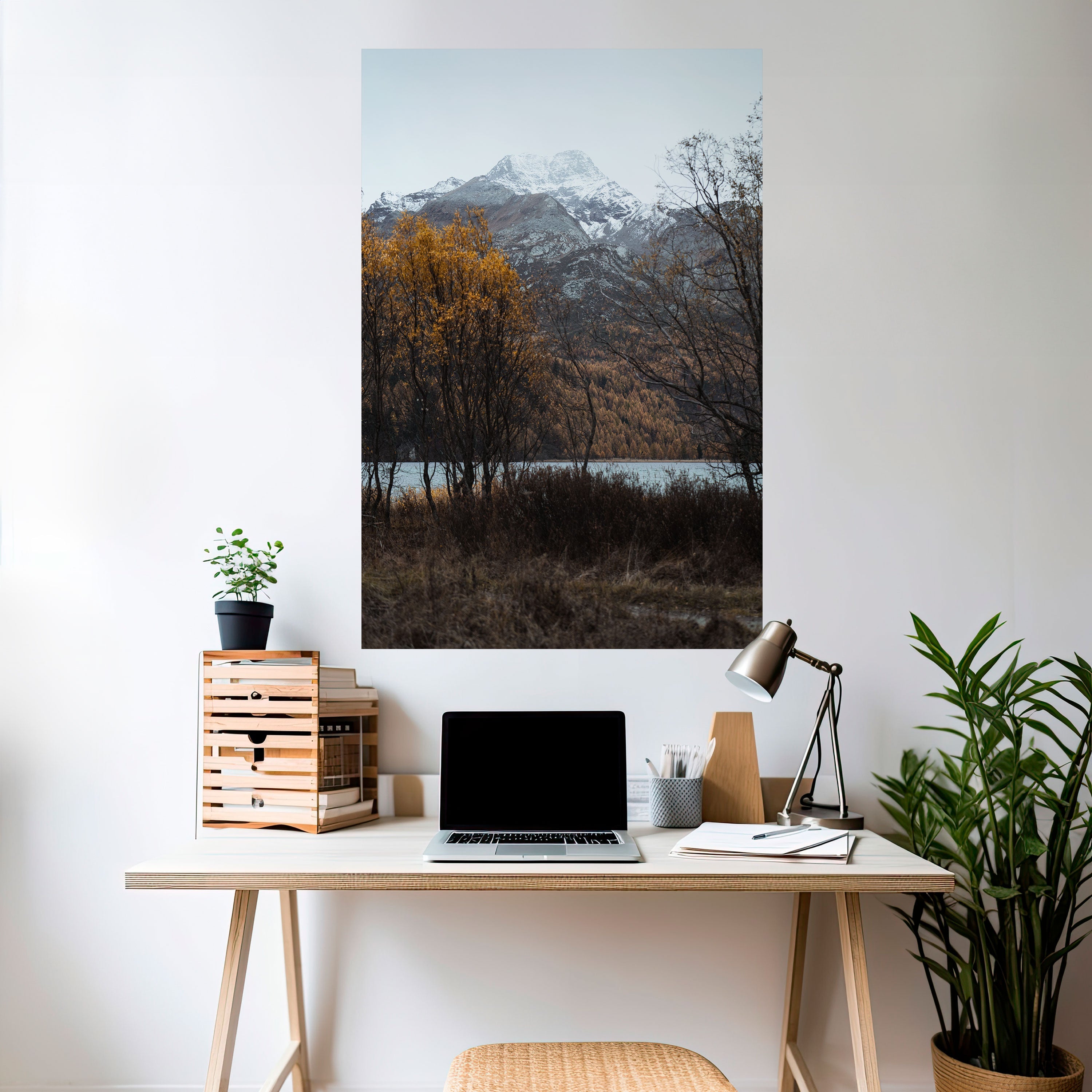 AUTUMN'S SILENT EMBRACE Vertikales Poster zum Abziehen und Aufkleben