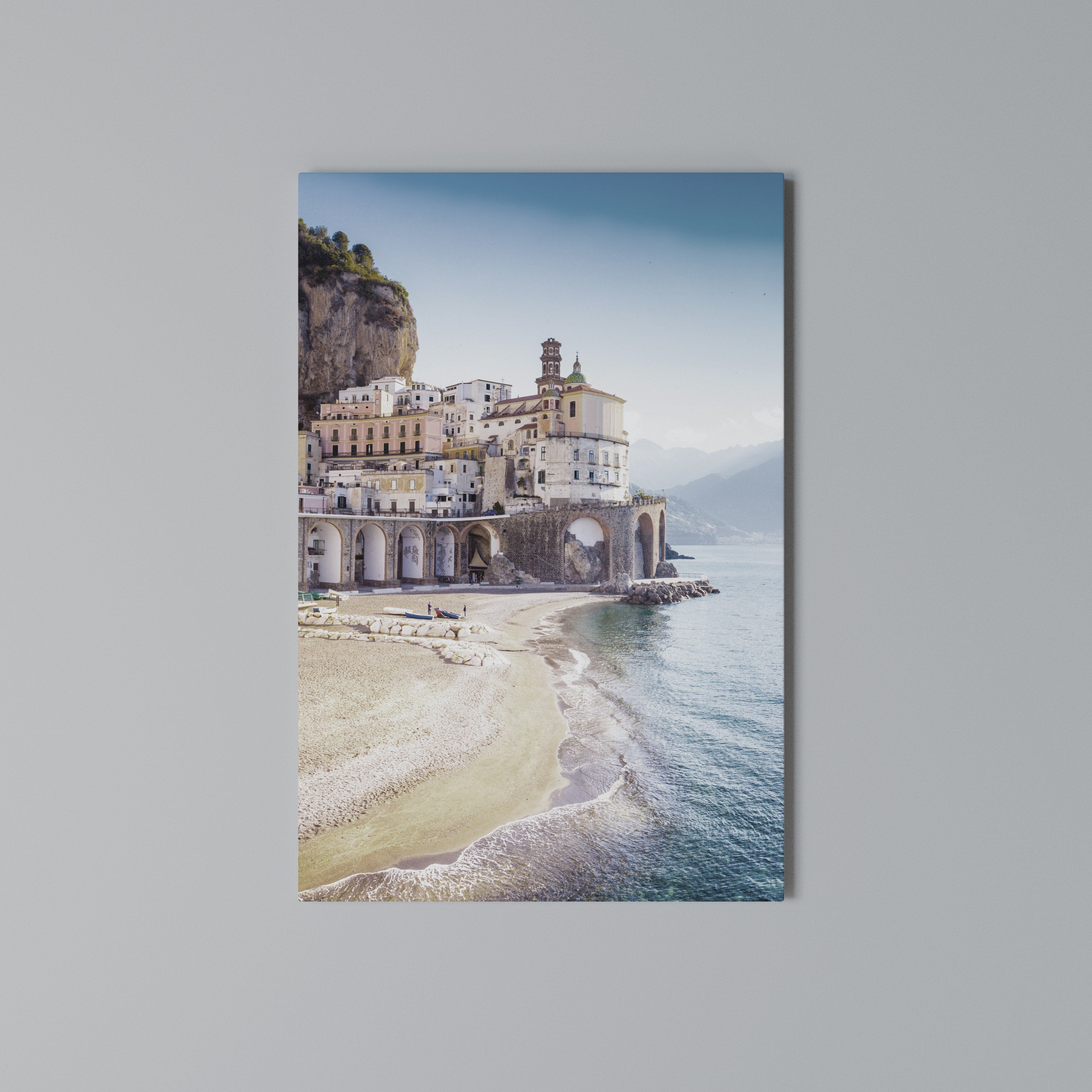 SEASIDE ARCHITECTURAL FANTASY Vertical Canvas Print