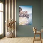 SEASIDE ARCHITECTURAL FANTASY Selbstklebendes Poster - Hochformat