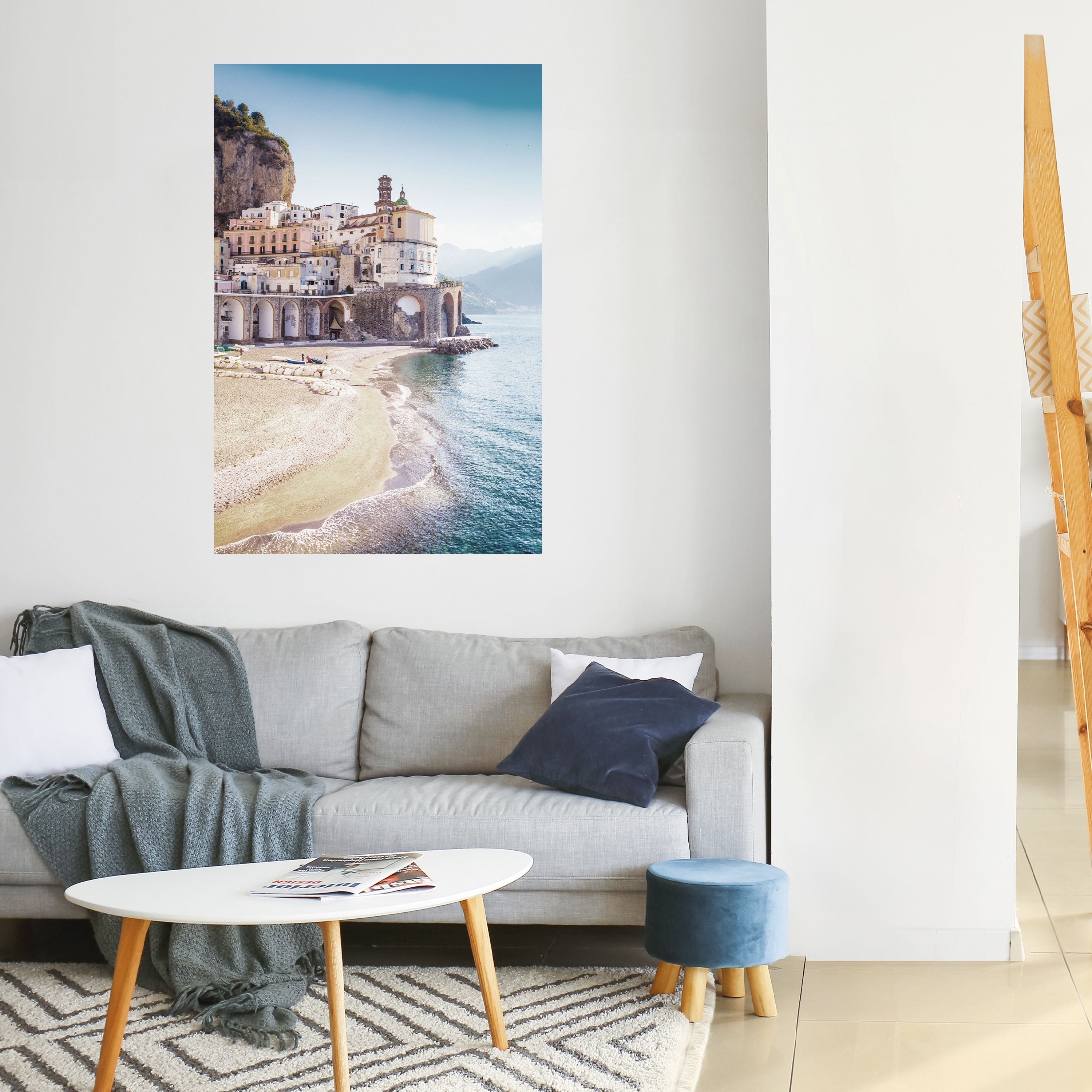 SEASIDE ARCHITECTURAL FANTASY Vertikales Poster zum Abziehen und Aufkleben