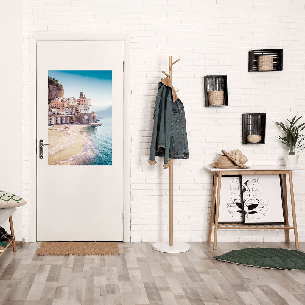 SEASIDE ARCHITECTURAL FANTASY Vertikales Poster zum Abziehen und Aufkleben