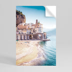 SEASIDE ARCHITECTURAL FANTASY Selbstklebendes Poster - Hochformat