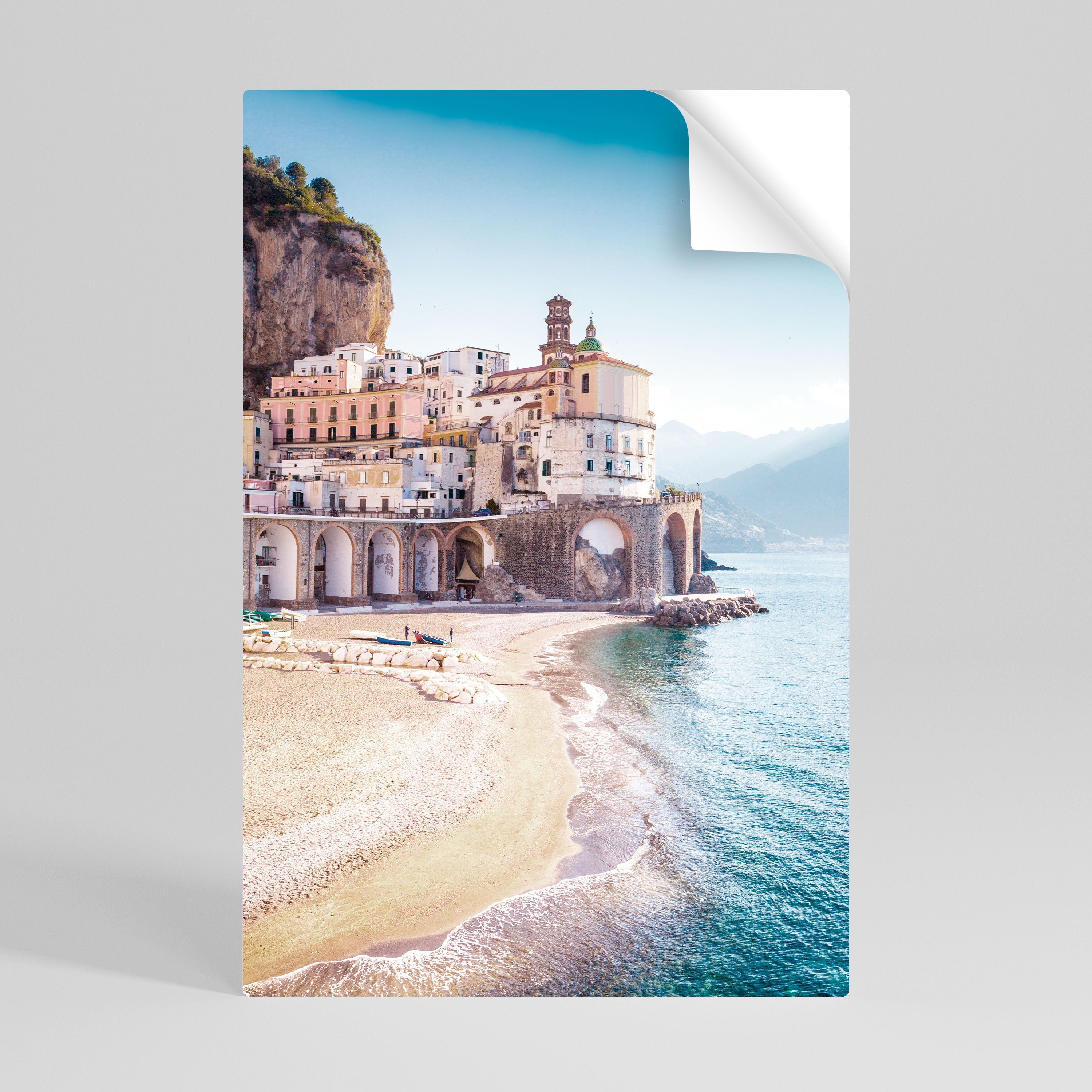 SEASIDE ARCHITECTURAL FANTASY Vertikales Poster zum Abziehen und Aufkleben
