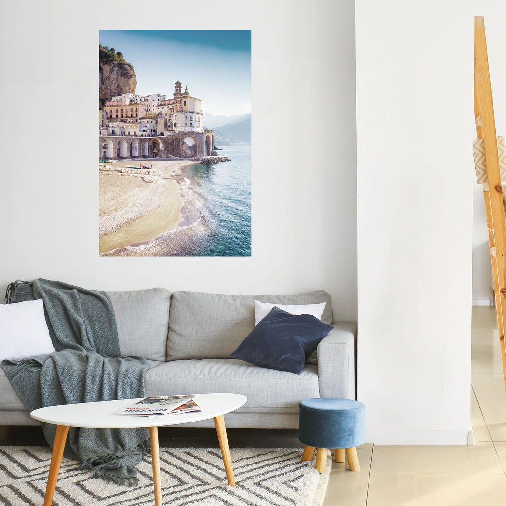 SEASIDE ARCHITECTURAL FANTASY Vertikales Poster zum Abziehen und Aufkleben