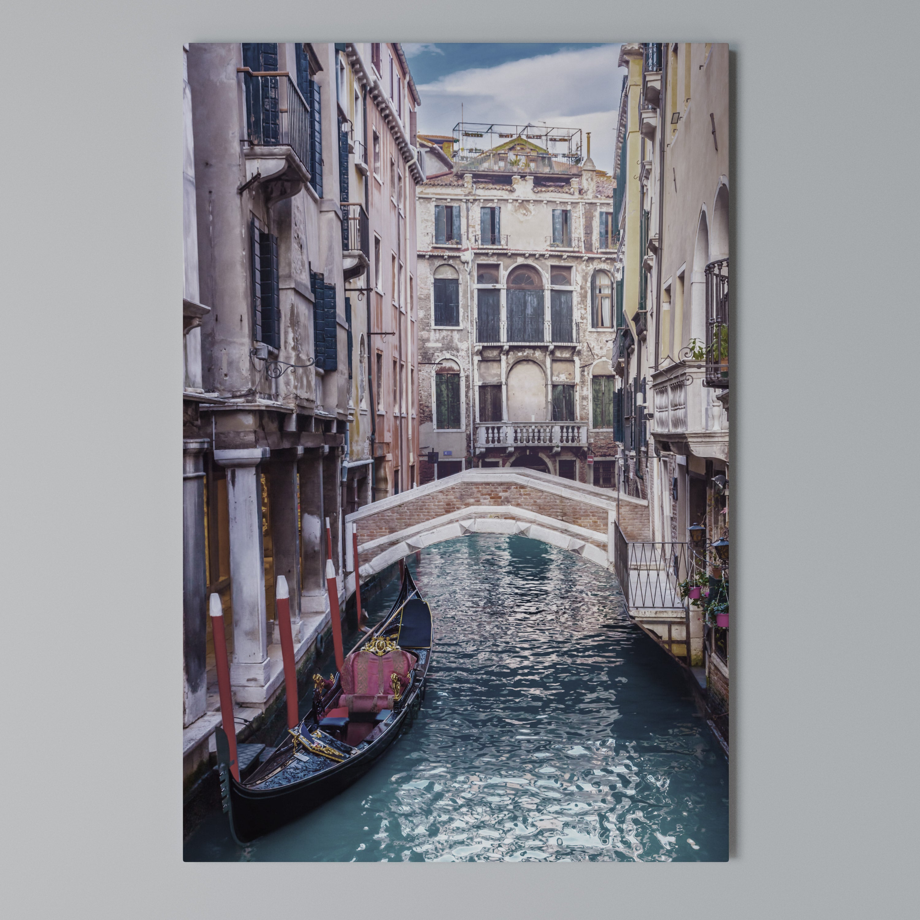 GONDOLA GLIDE Vertical Canvas Print